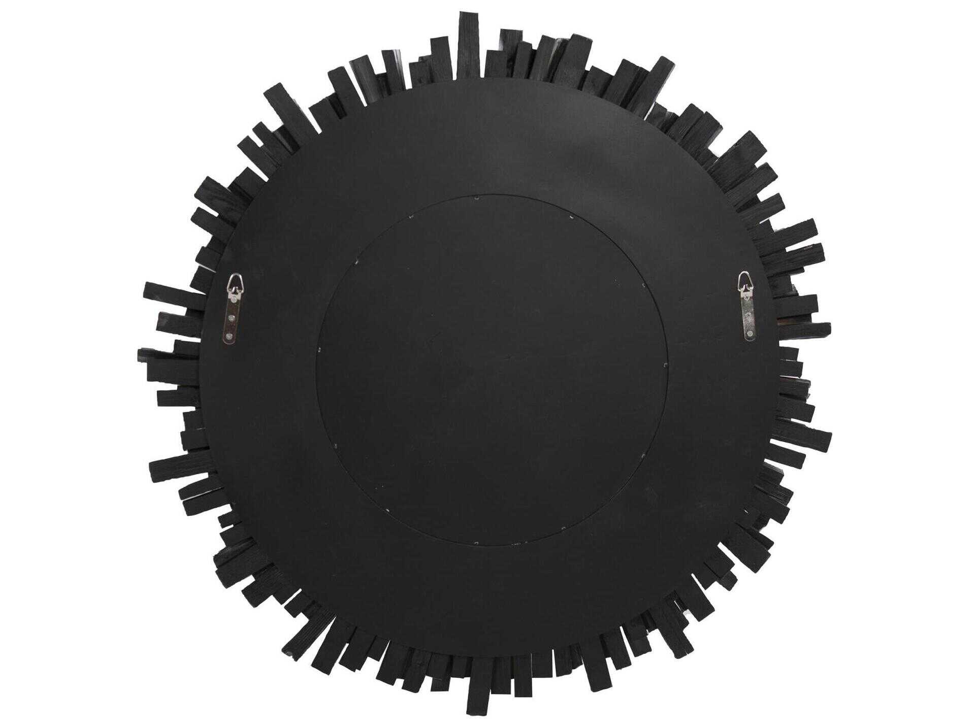 Howard Elliott Durango White Sunburst Wall Mirror