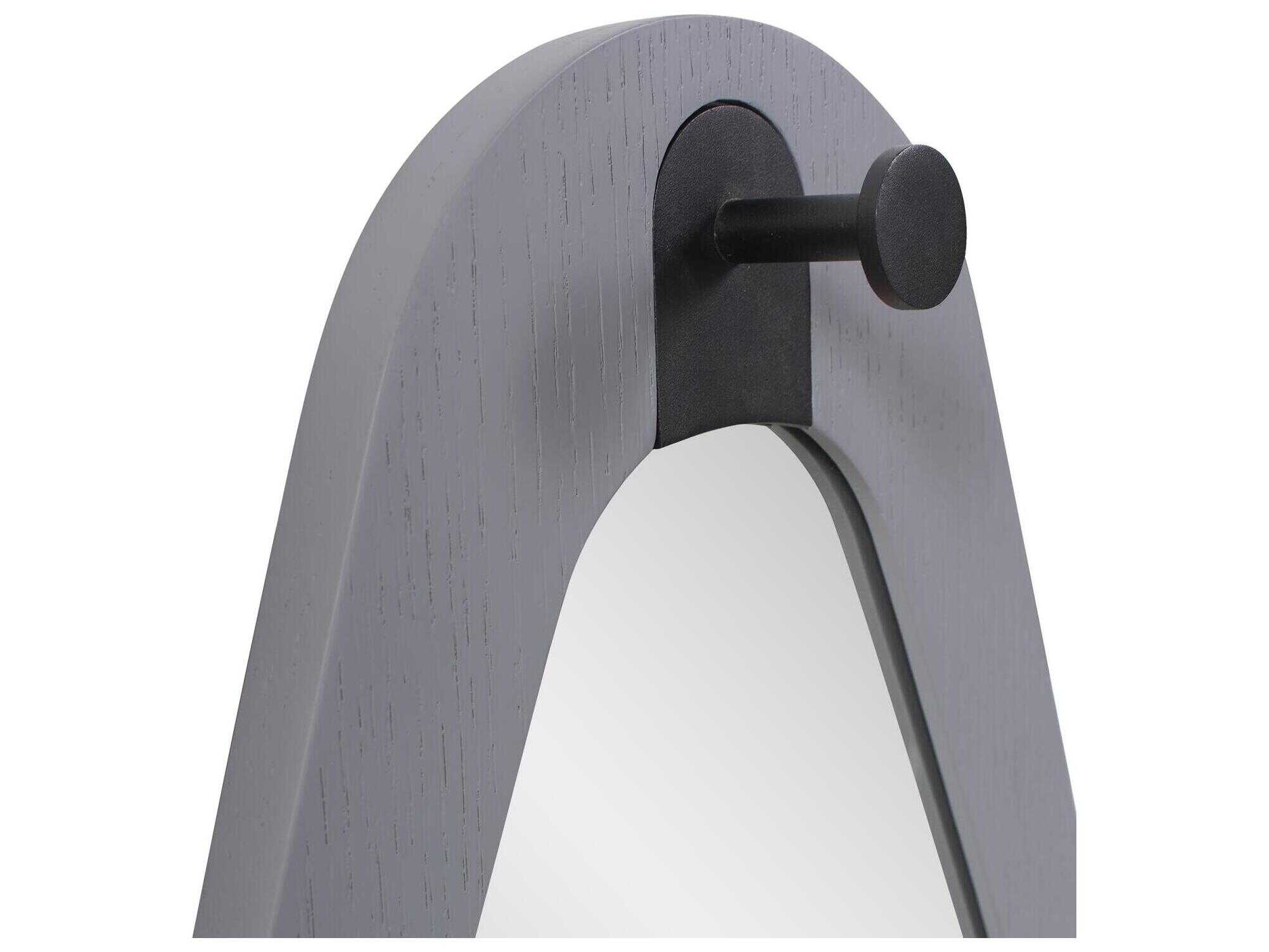 Howard Elliott Saldar Gray Black Wall Mirror