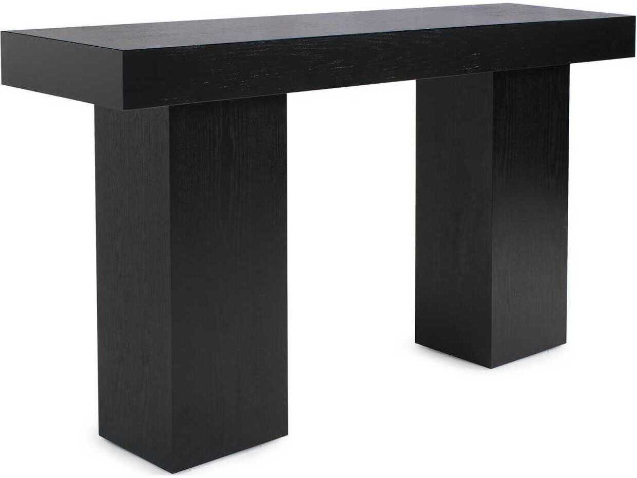 Howard Elliott Panton Rectangular Wood Ebony Console Table