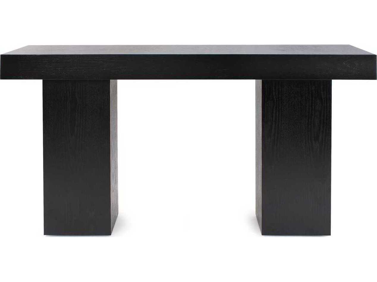 Howard Elliott Panton Rectangular Wood Ebony Console Table