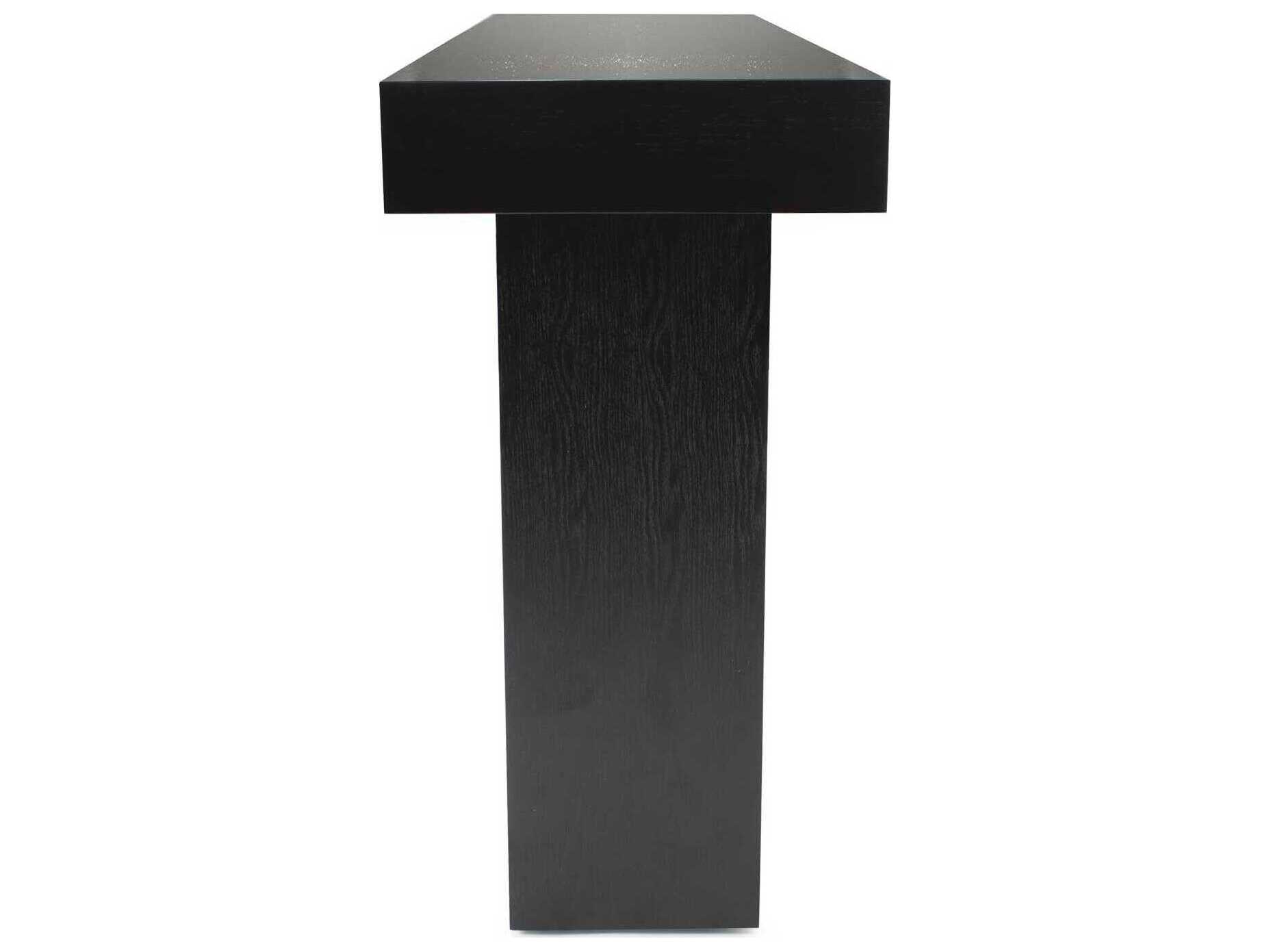 Howard Elliott Panton Rectangular Wood Ebony Console Table