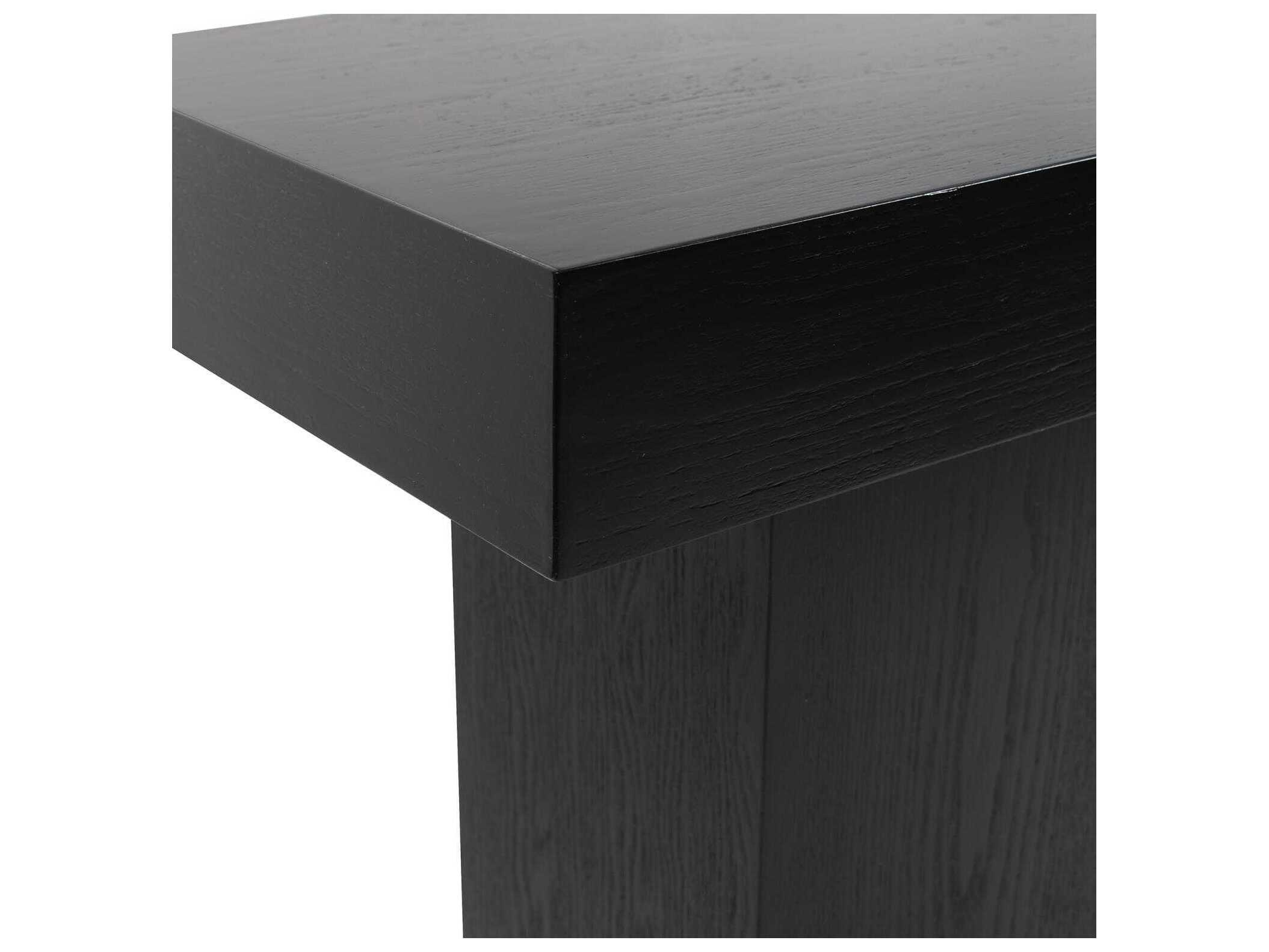Howard Elliott Panton Rectangular Wood Ebony Console Table