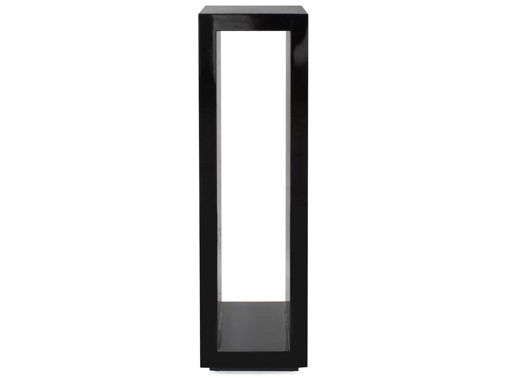 Howard Elliott Nero Square Wood Glossy Black End Table