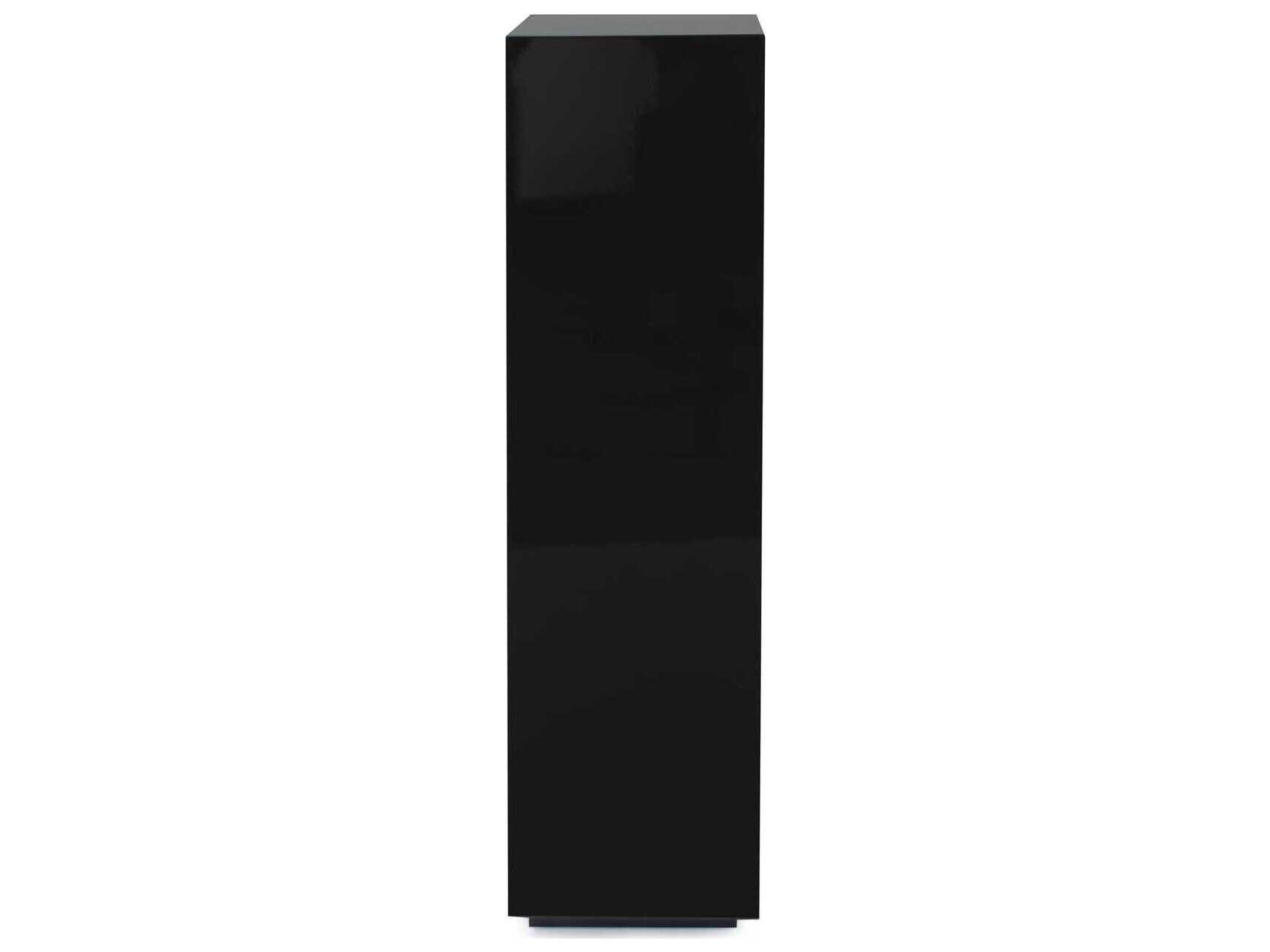 Howard Elliott Nero Square Wood Glossy Black End Table