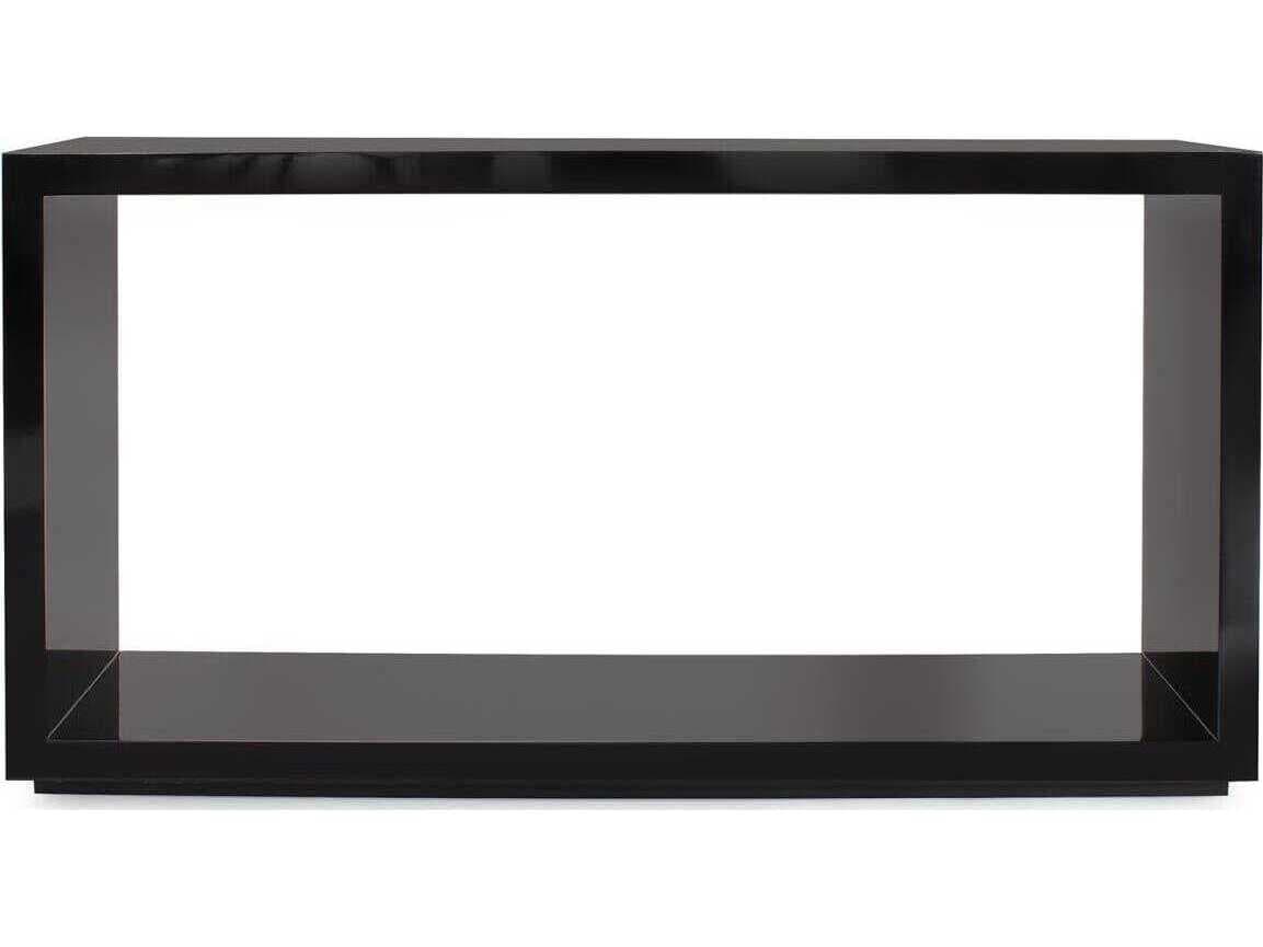 Howard Elliott Nero Rectangular Wood Glossy Black Console Table