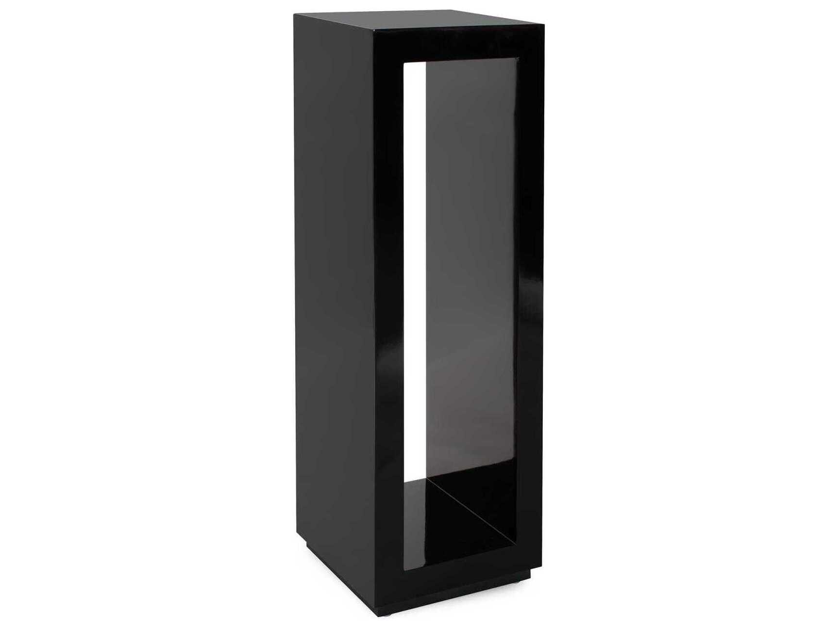 Howard Elliott Nero Square Wood Glossy Black End Table
