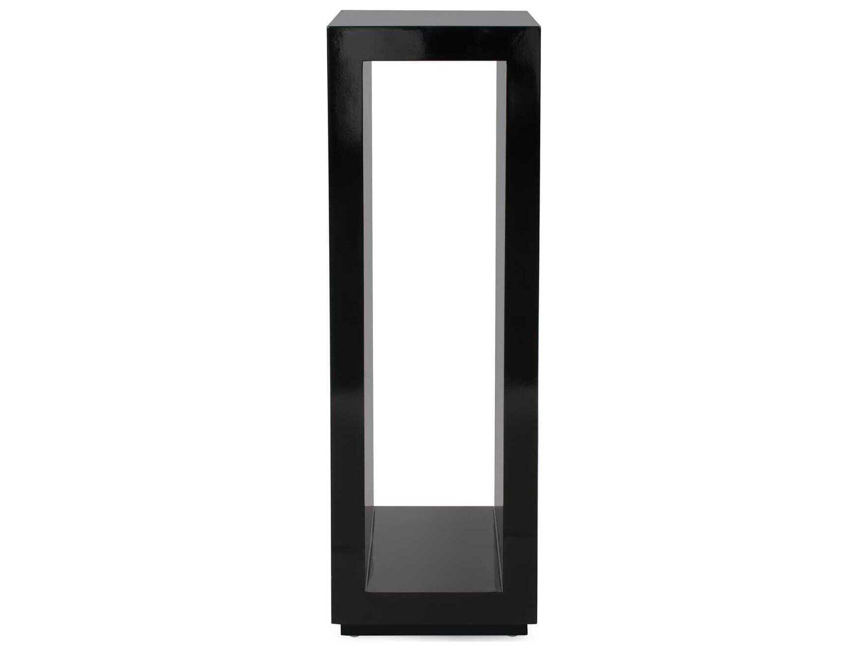 Howard Elliott Nero Square Wood Glossy Black End Table