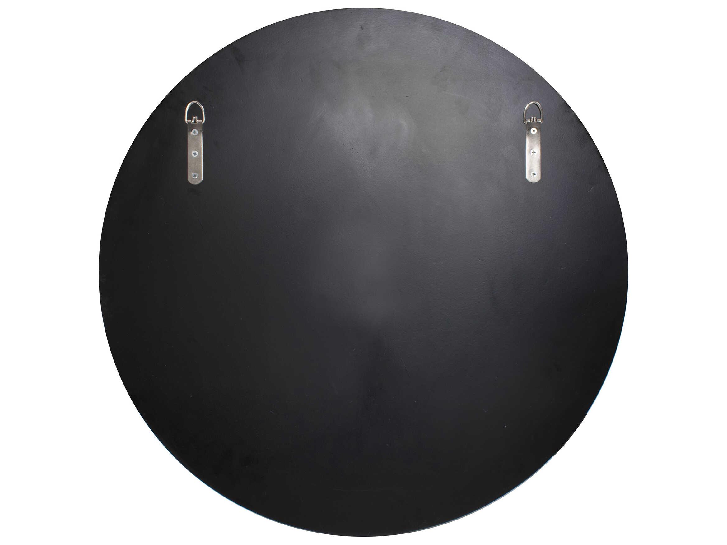Howard Elliott Universal Stone Gray Round Wall Mirror