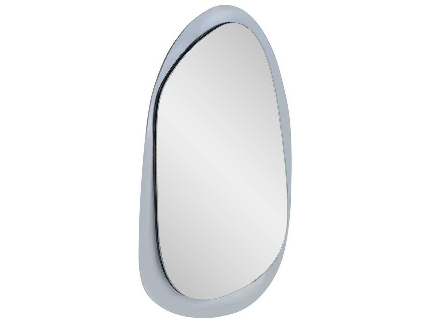 Howard Elliott Ahrends Asymmetrical Smokey Gray Wall Mirror