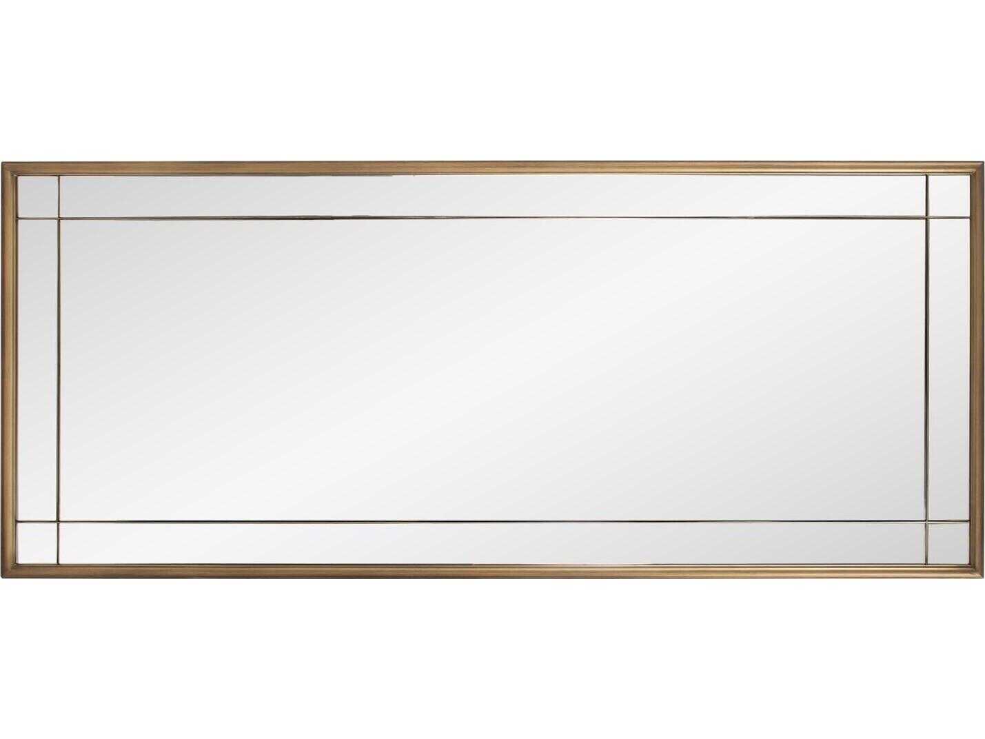 Howard Elliott Chiverny Brass Rectangular Wall Mirror