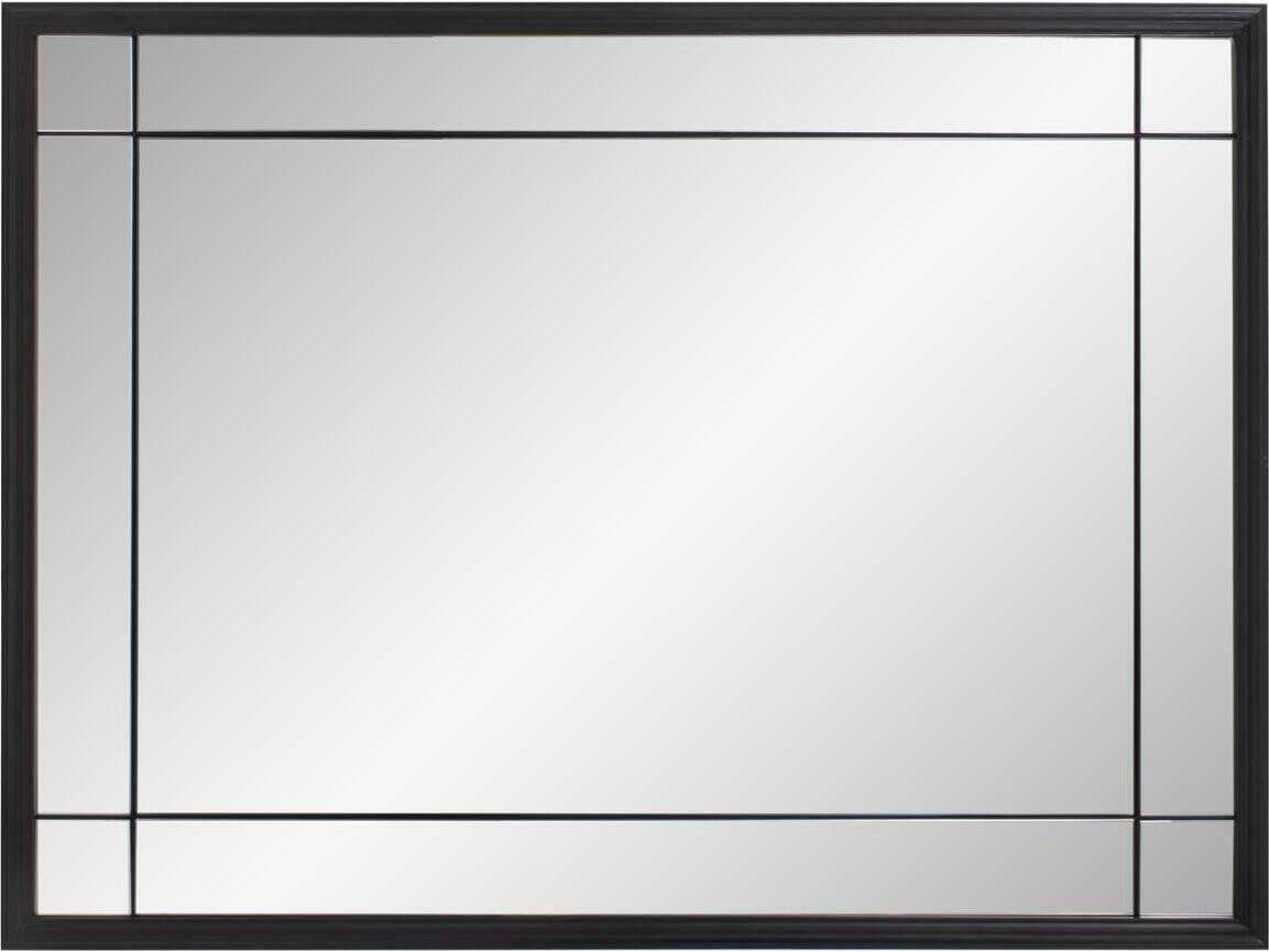 Howard Elliott Chiverny Matte Black Rectangular Wall Mirror