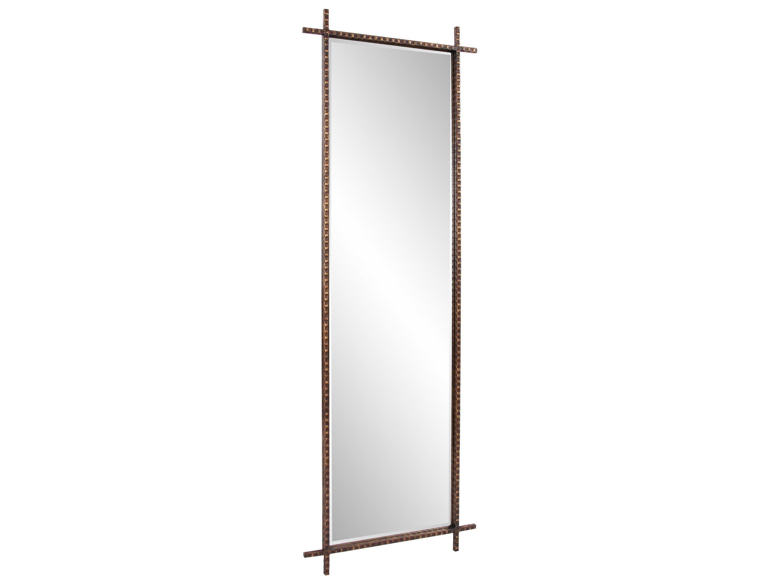 Howard Elliott Isarno Antique Bronze Rectangular Wall Mirror