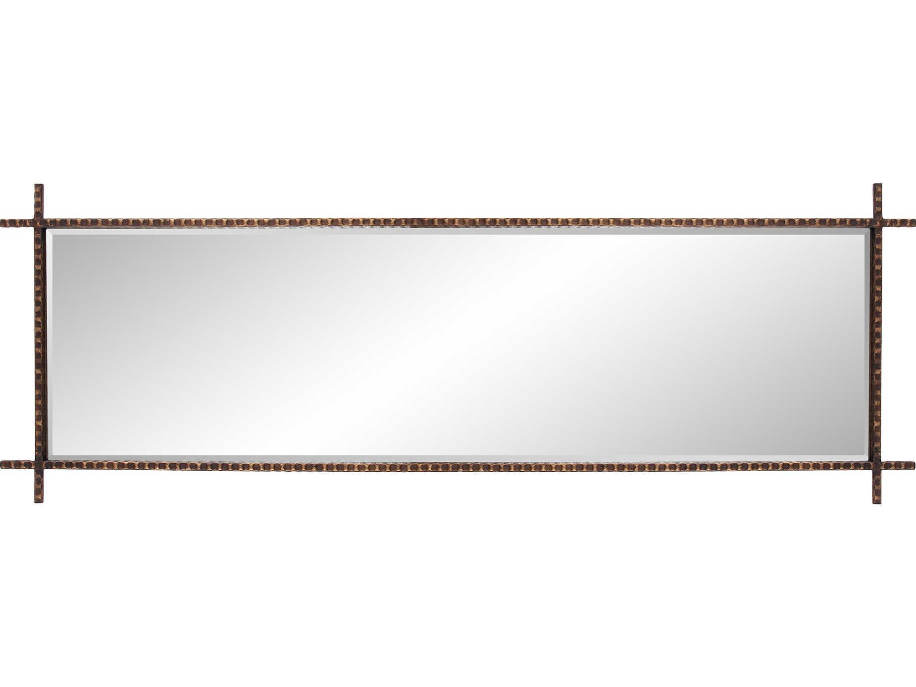 Howard Elliott Isarno Antique Bronze Rectangular Wall Mirror