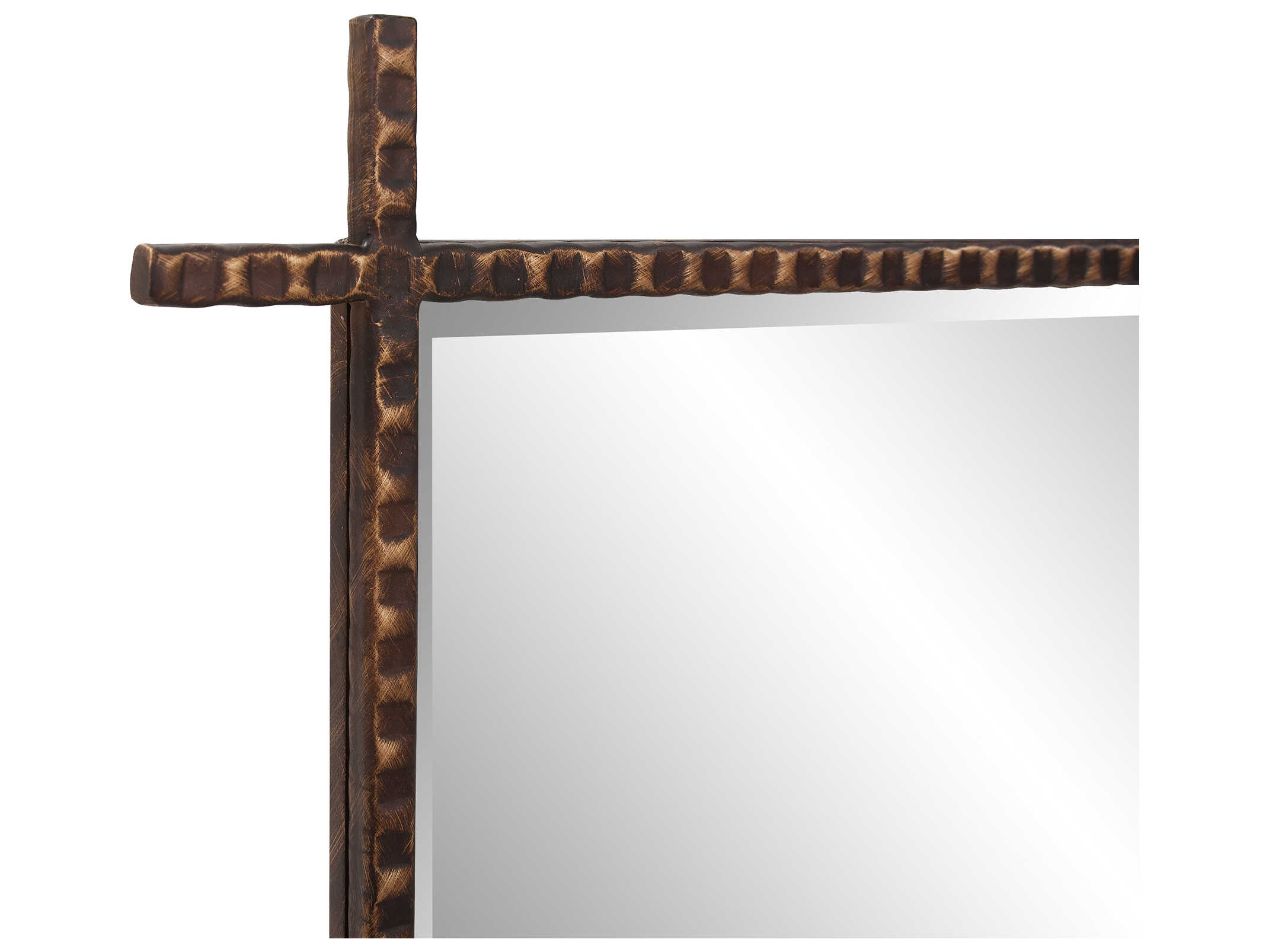 Howard Elliott Isarno Antique Bronze Rectangular Wall Mirror