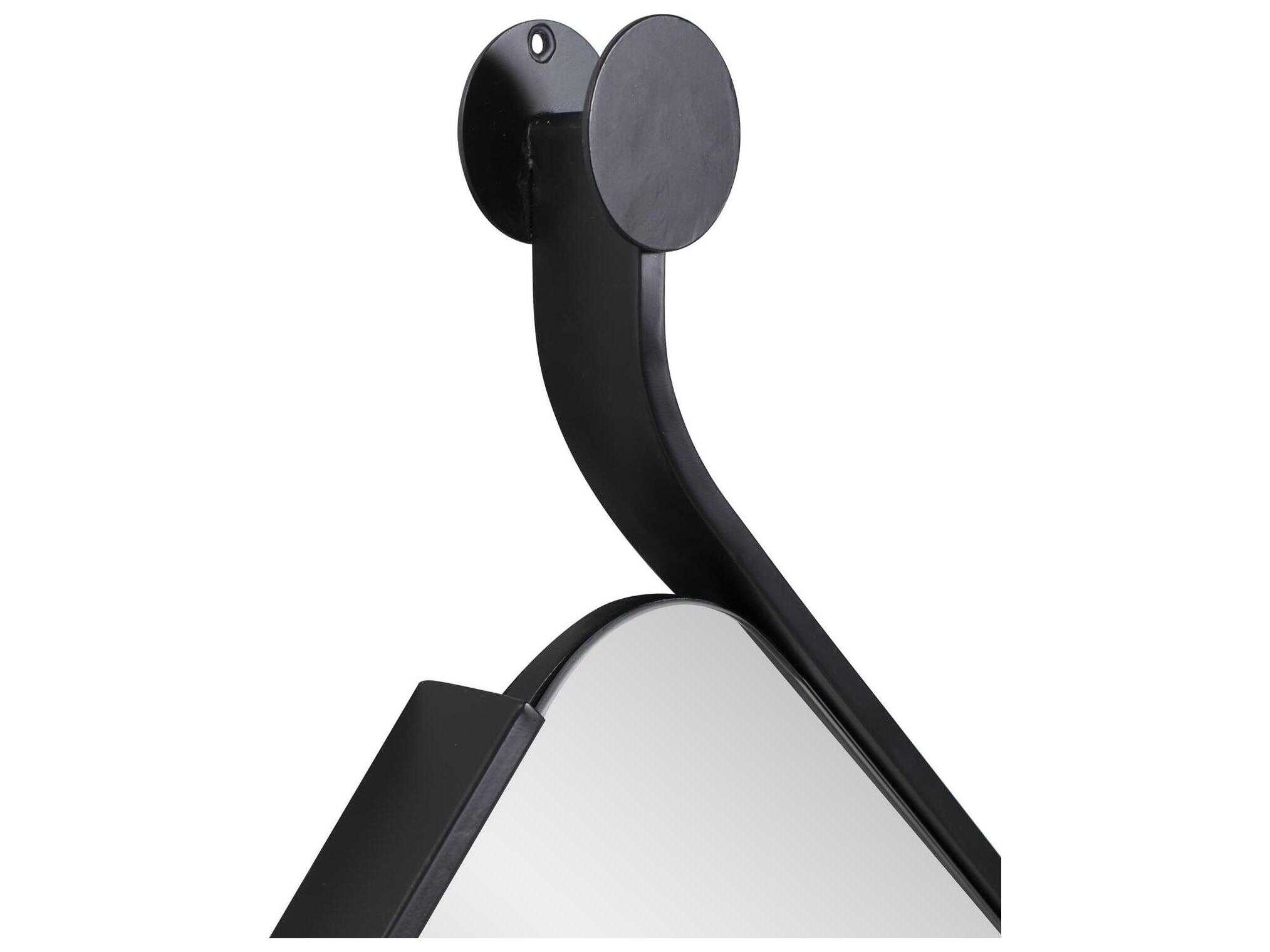 Howard Elliott Hudson Black Square Wall Mirror