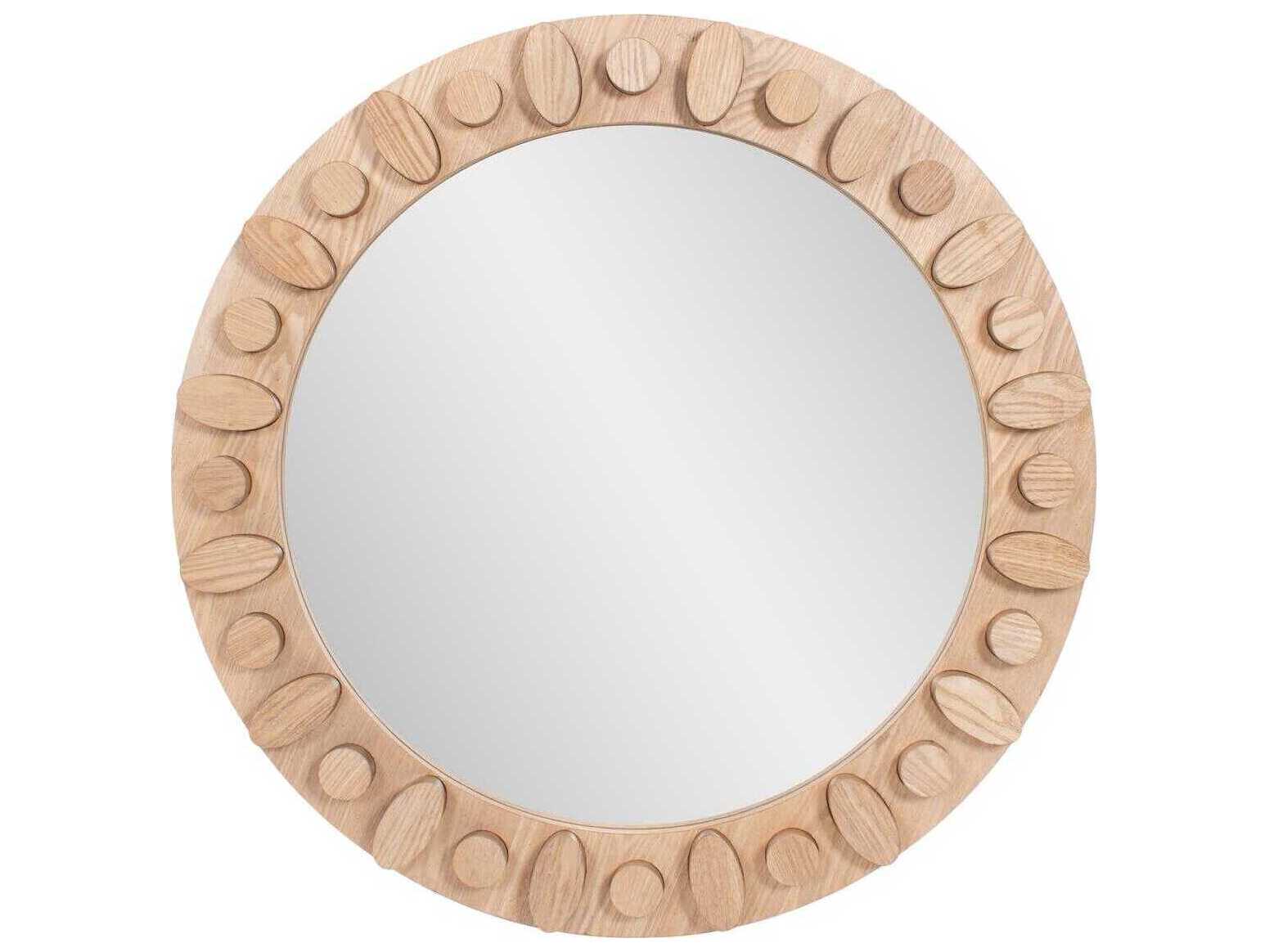 Howard Elliott Robin Baron Winfield Ash Round Wall Mirror