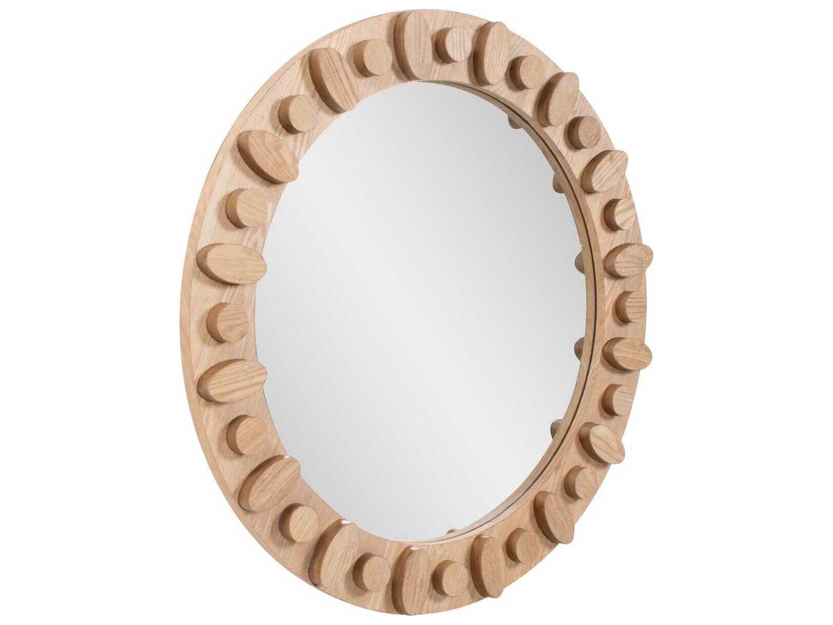 Howard Elliott Robin Baron Winfield Ash Round Wall Mirror