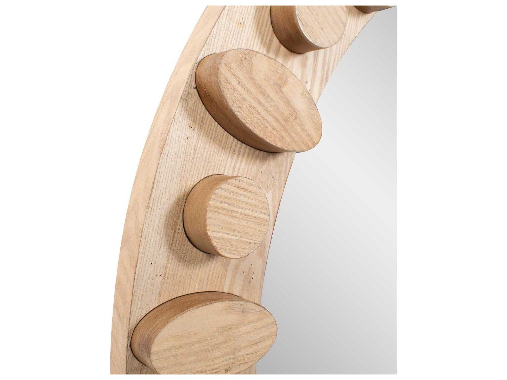 Howard Elliott Robin Baron Winfield Ash Round Wall Mirror