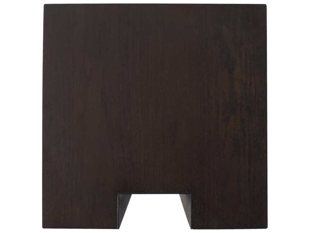 Howard Elliott Bertoia Rectangular Wood Walnut End Table