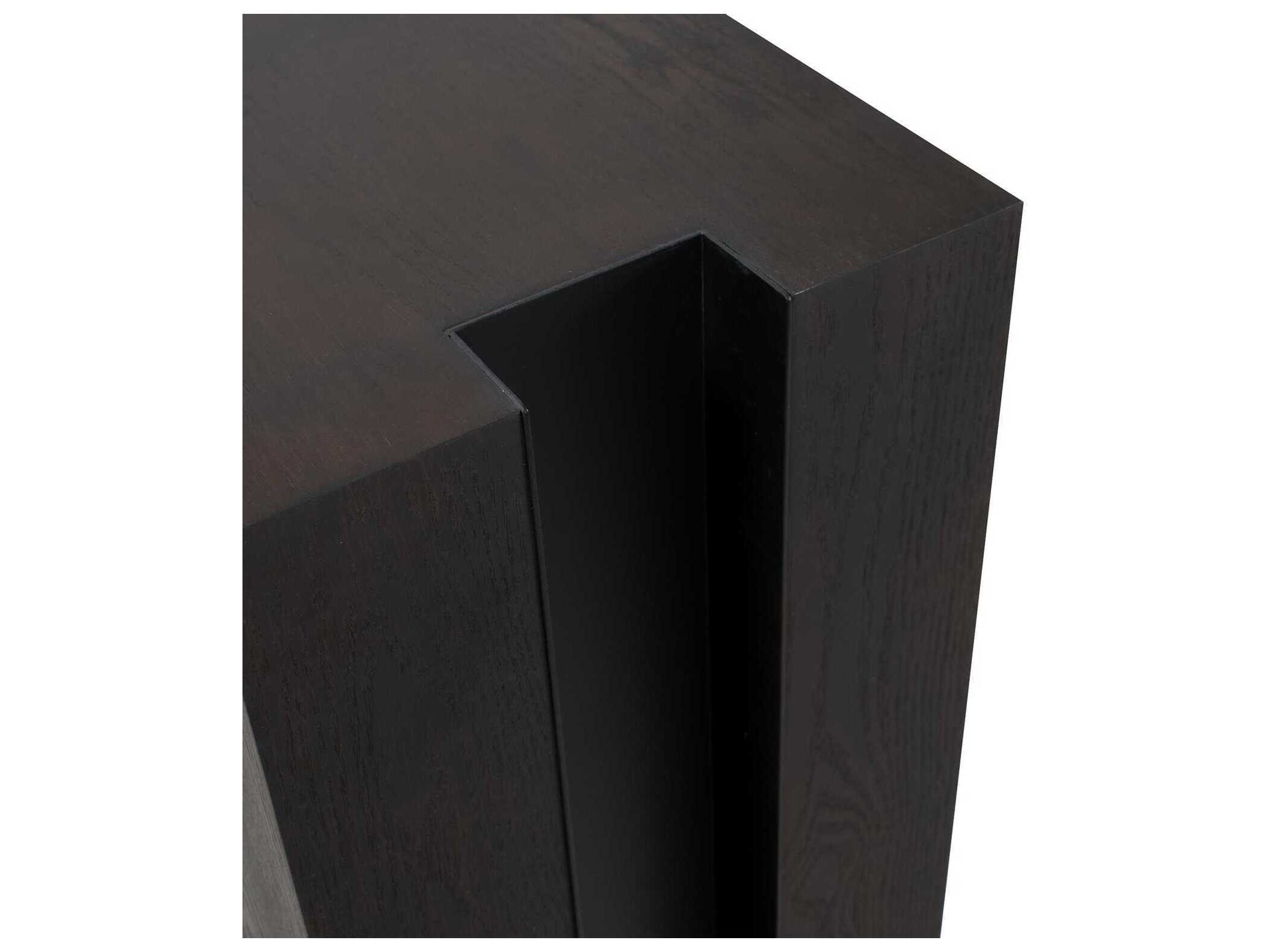 Howard Elliott Bertoia Rectangular Wood Walnut End Table