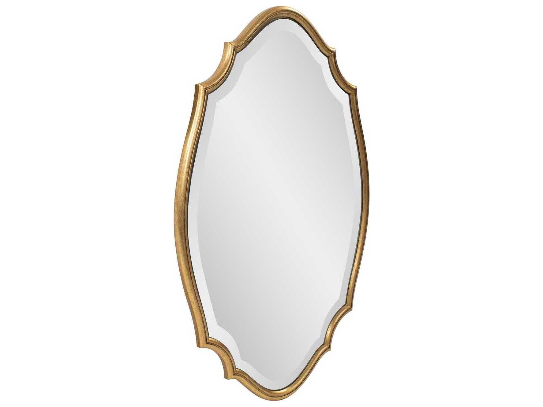 Howard Elliott Sabien Country Gold Oval Wall Mirror