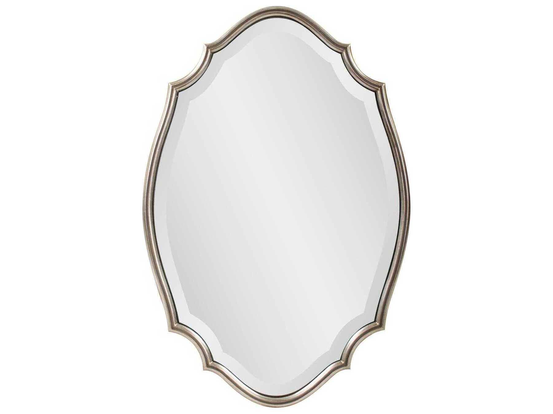 Howard Elliott Sabien Champagne Oval Wall Mirror