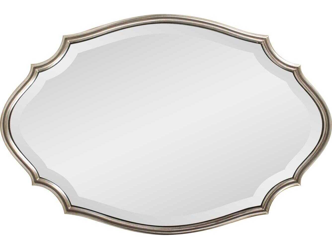Howard Elliott Sabien Champagne Oval Wall Mirror