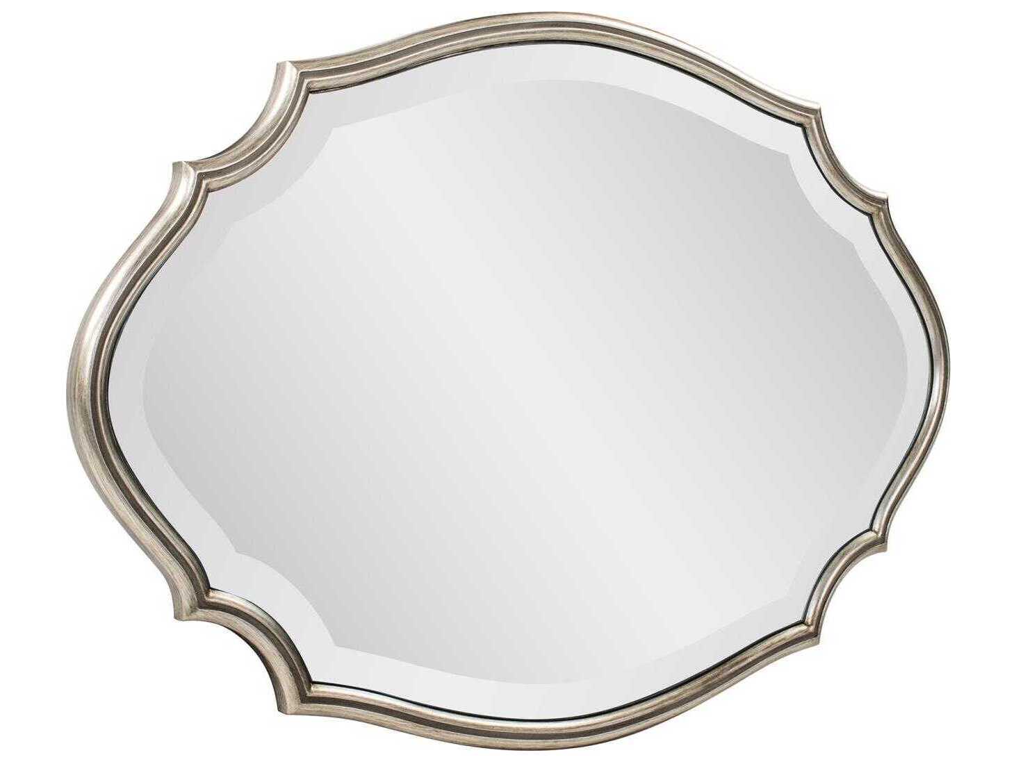 Howard Elliott Sabien Champagne Oval Wall Mirror