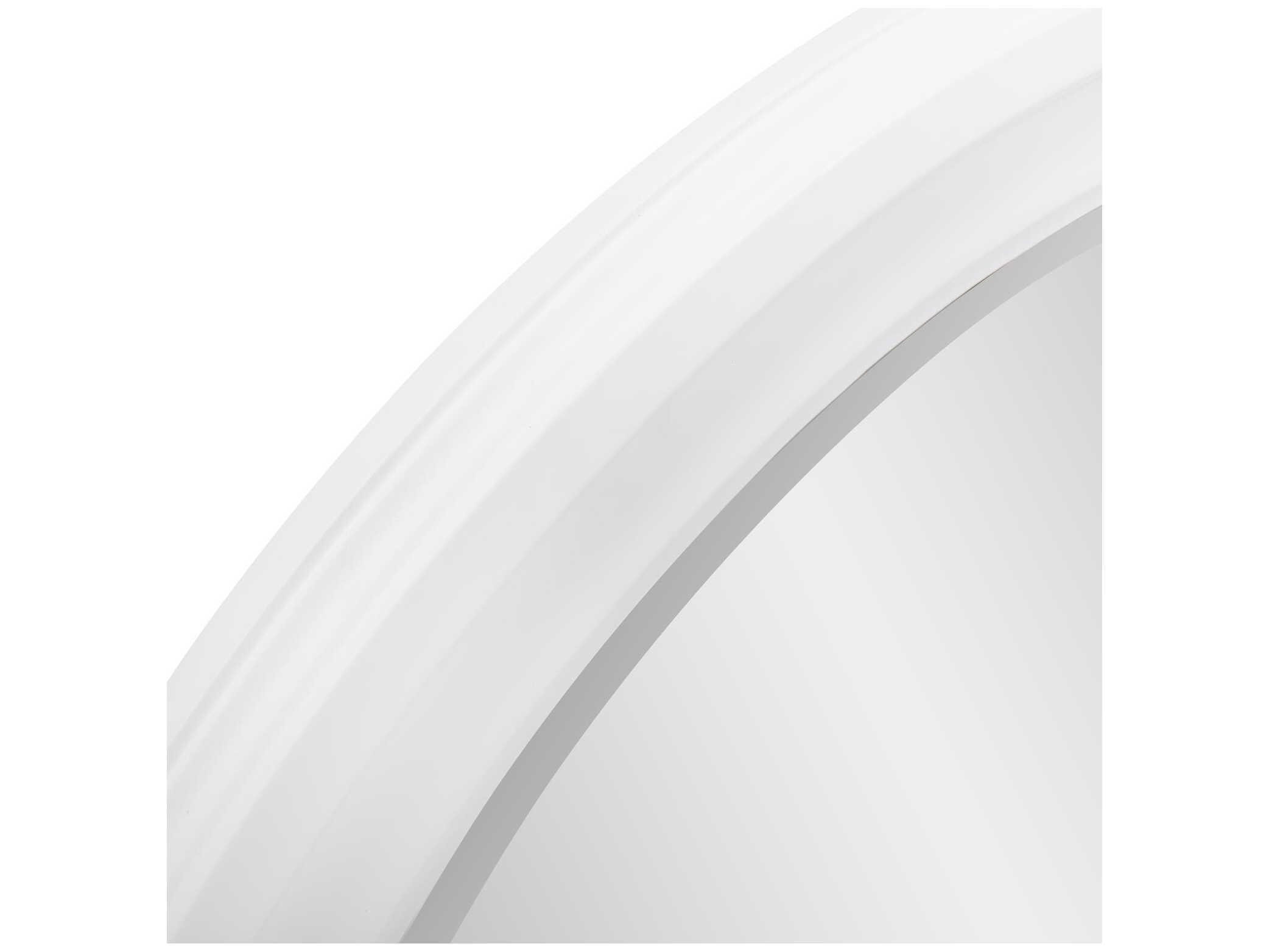 Howard Elliott George White Arched Wall Mirror