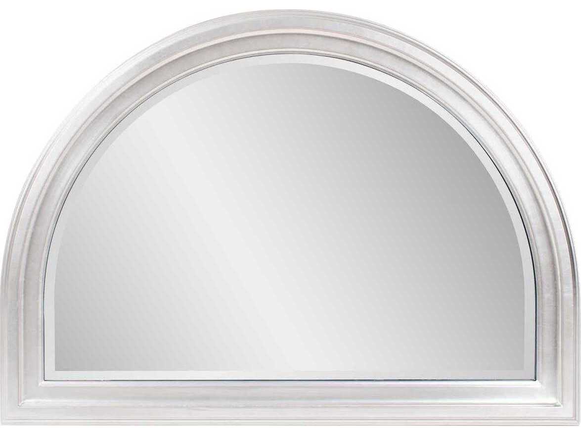 Howard Elliott George Bright Silver Arched Wall Mirror