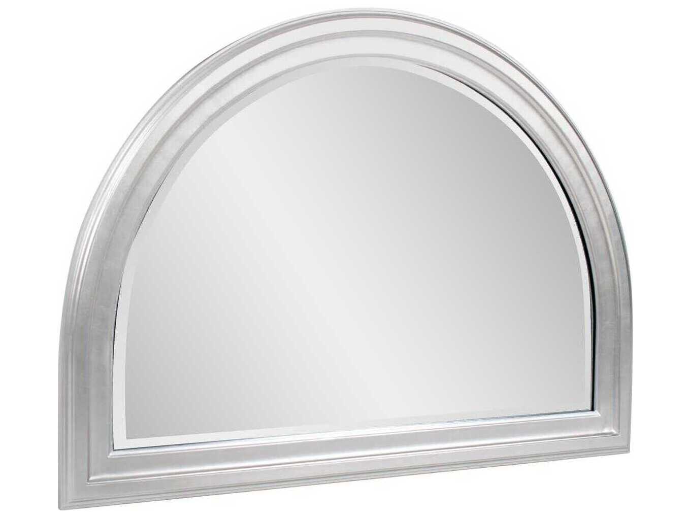 Howard Elliott George Bright Silver Arched Wall Mirror