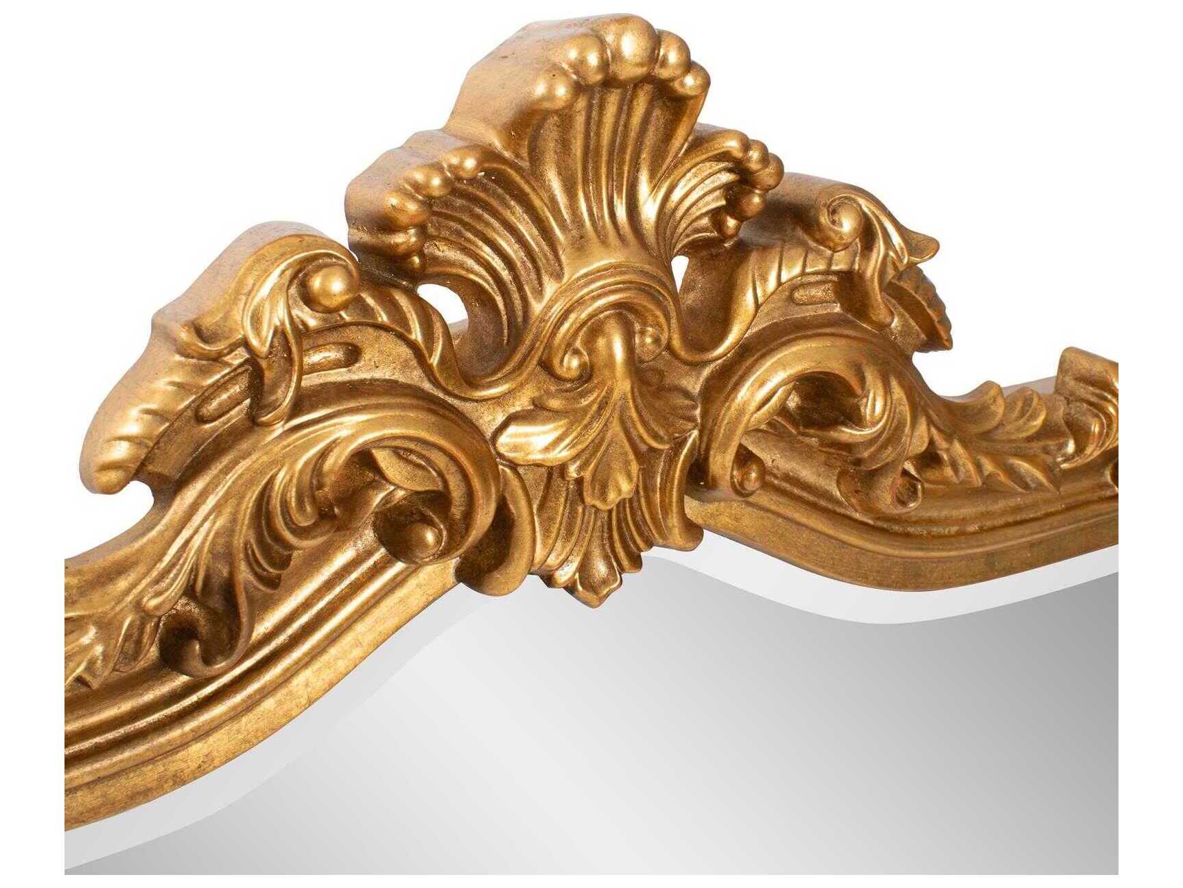 Howard Elliott Medici Ornate Country Gold Wall Mirror