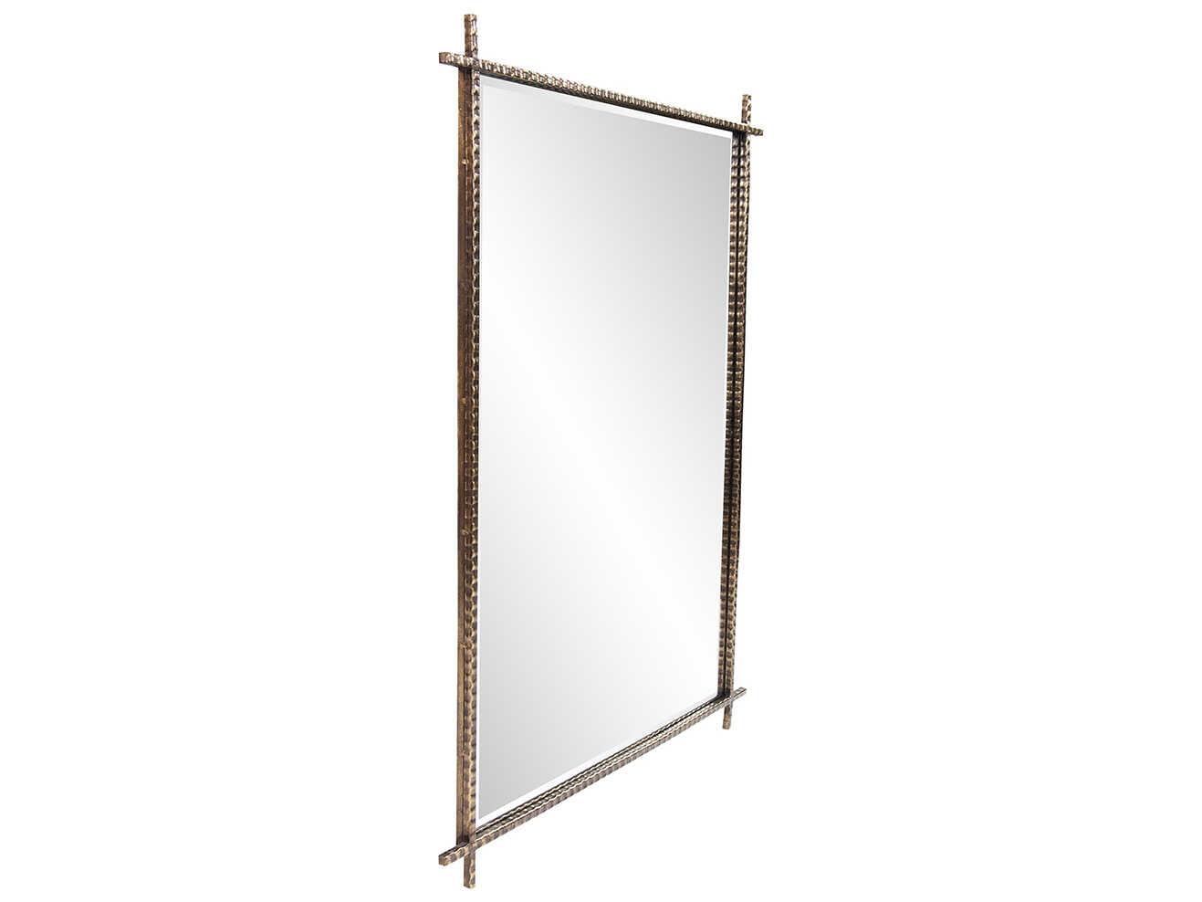 Howard Elliott Isarno Bronze Rectangular Wall Mirror