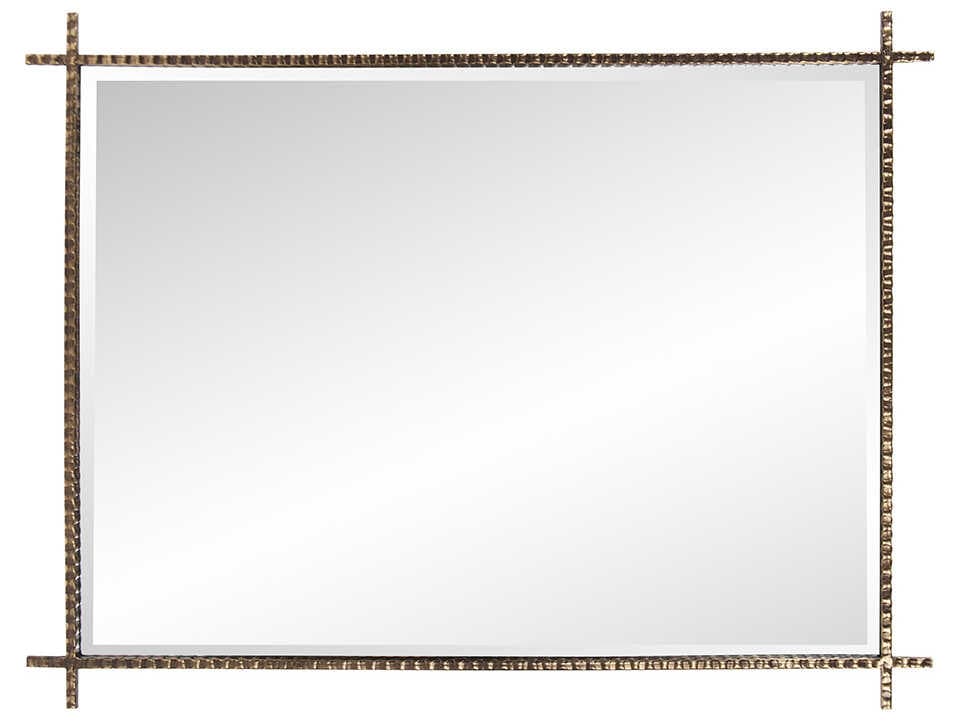 Howard Elliott Isarno Bronze Rectangular Wall Mirror