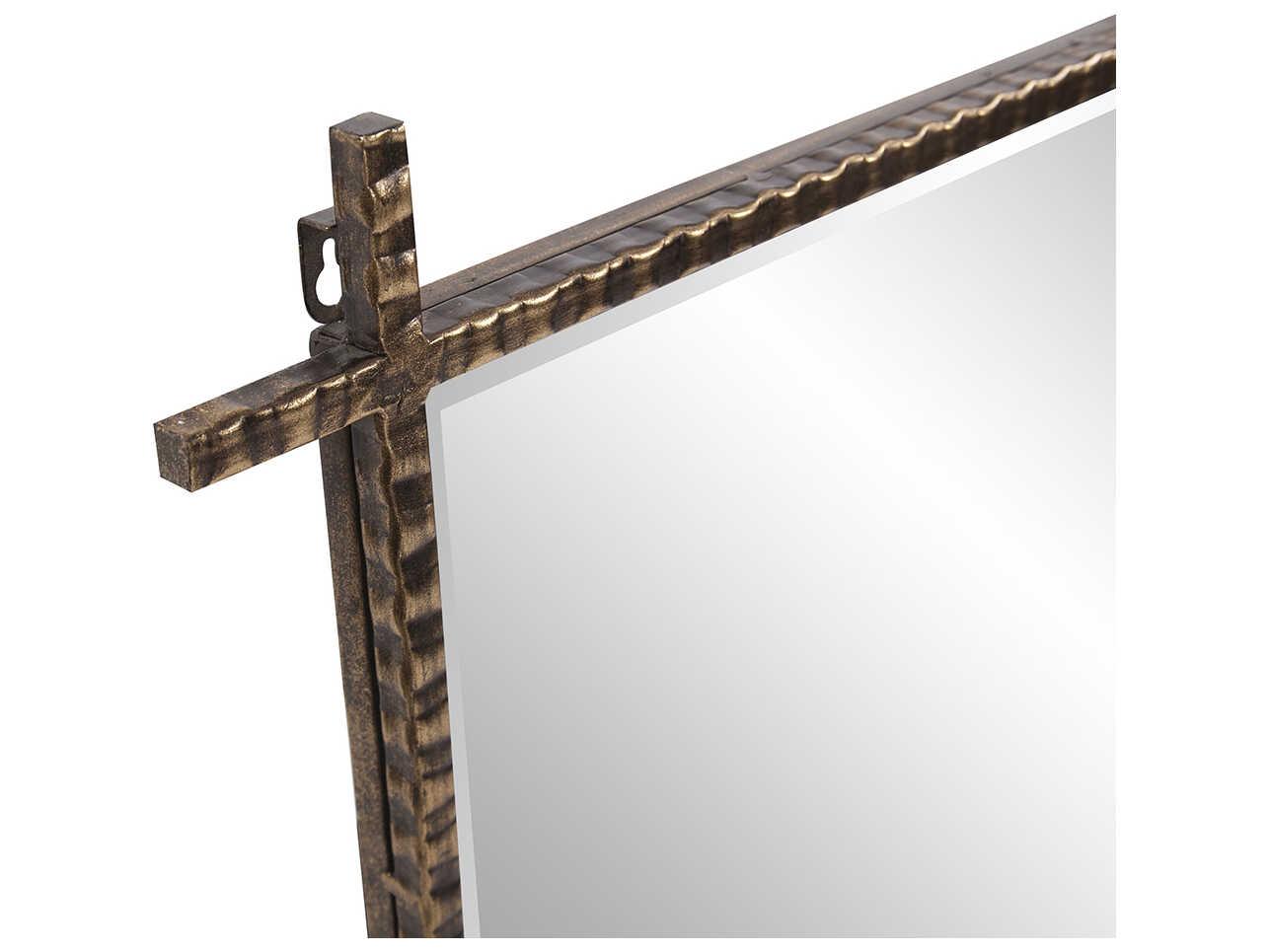 Howard Elliott Isarno Bronze Rectangular Wall Mirror