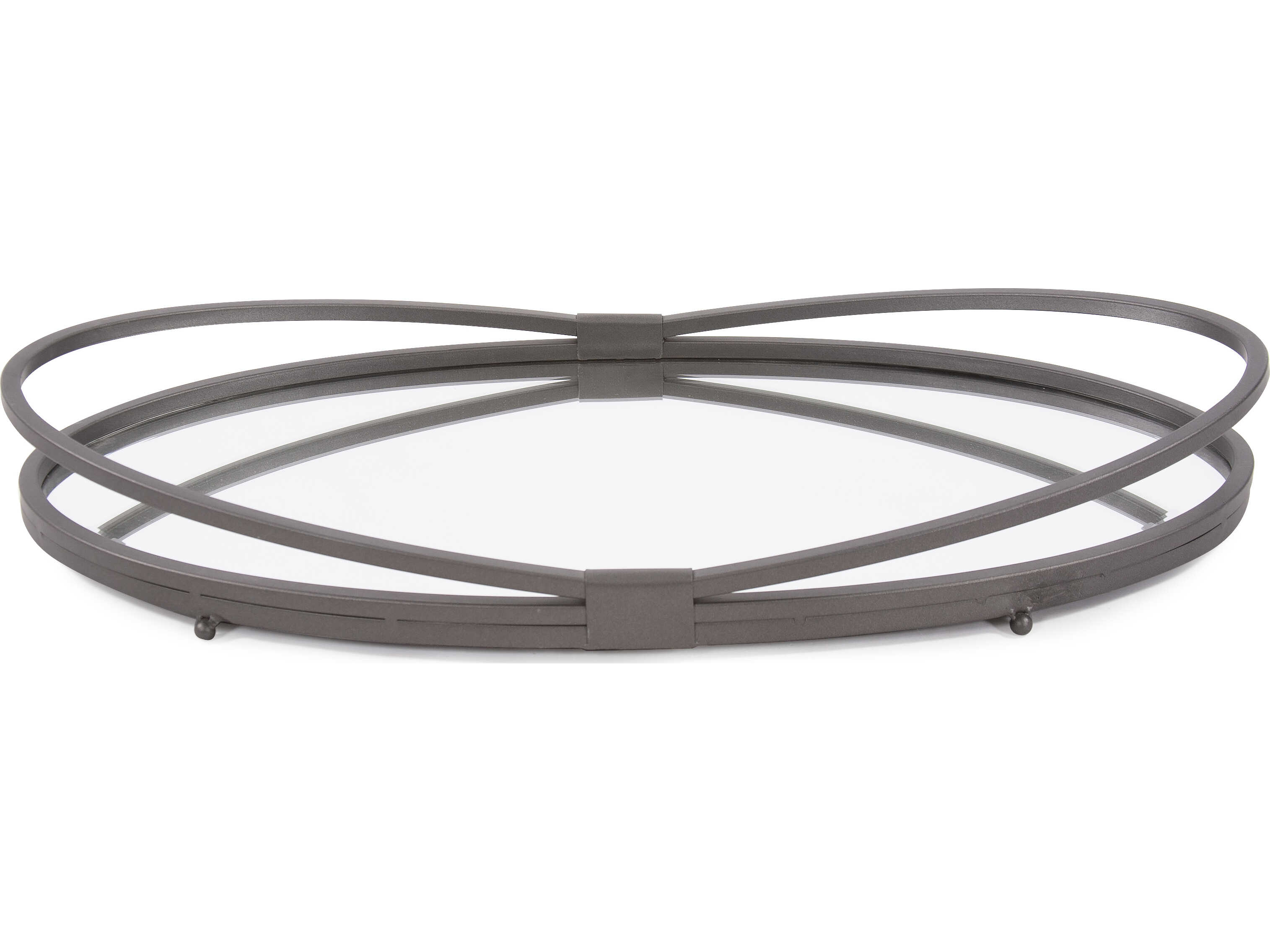 Howard Elliott Oval Graphite Serving Tray