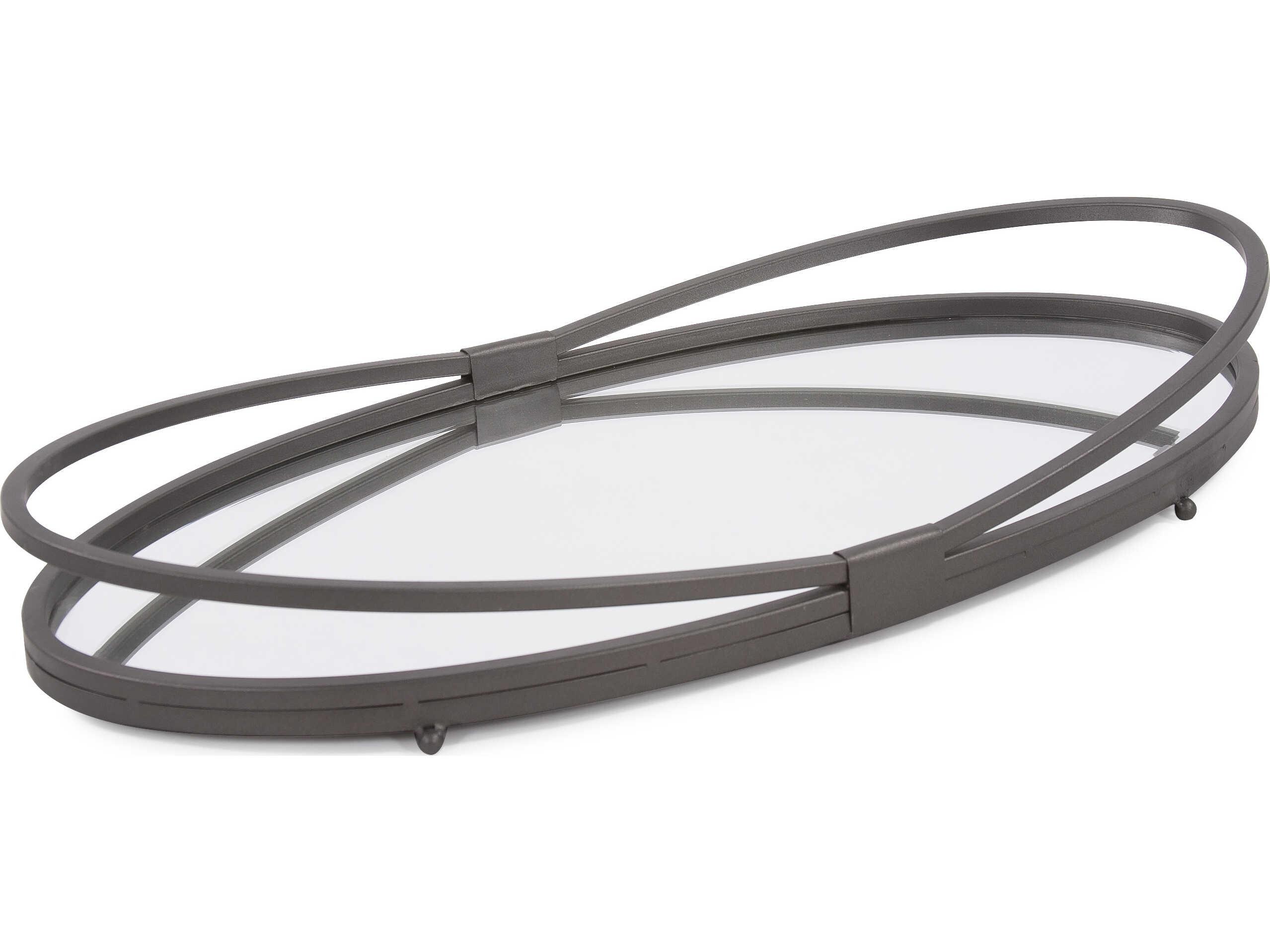 Howard Elliott Oval Graphite Serving Tray