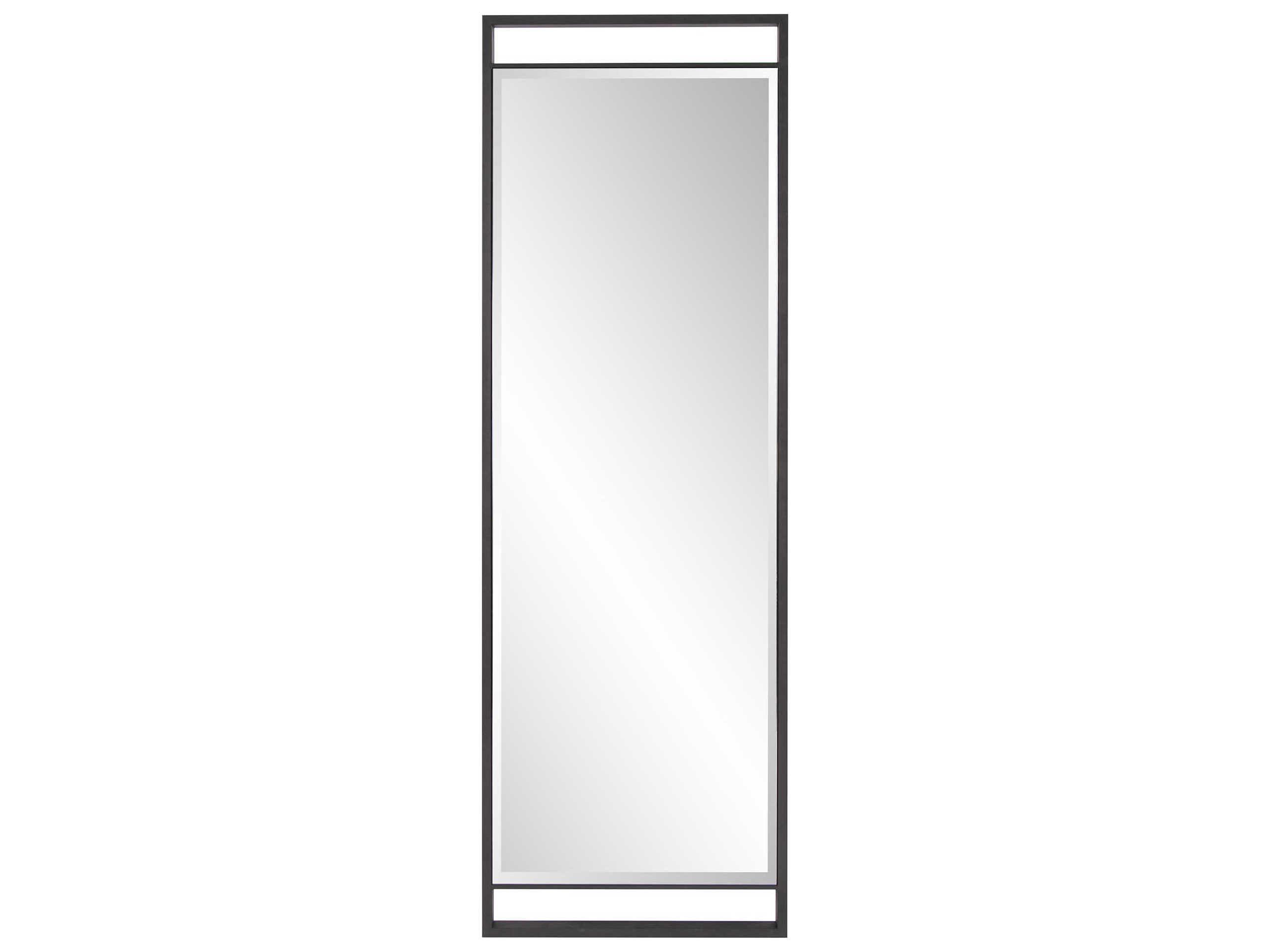 Howard Elliott Edison Graphite Rectangular Wall Mirror