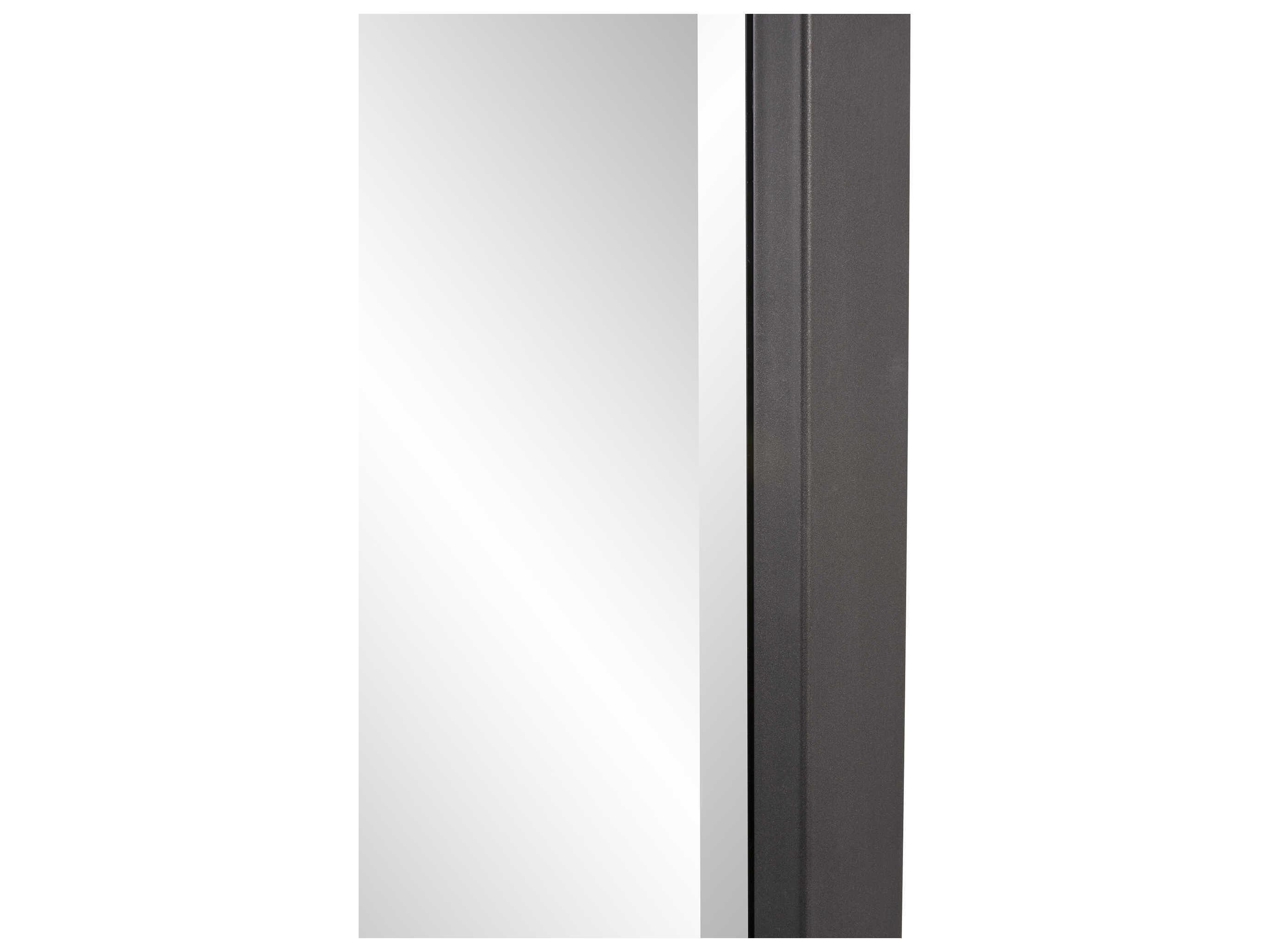 Howard Elliott Edison Graphite Rectangular Wall Mirror