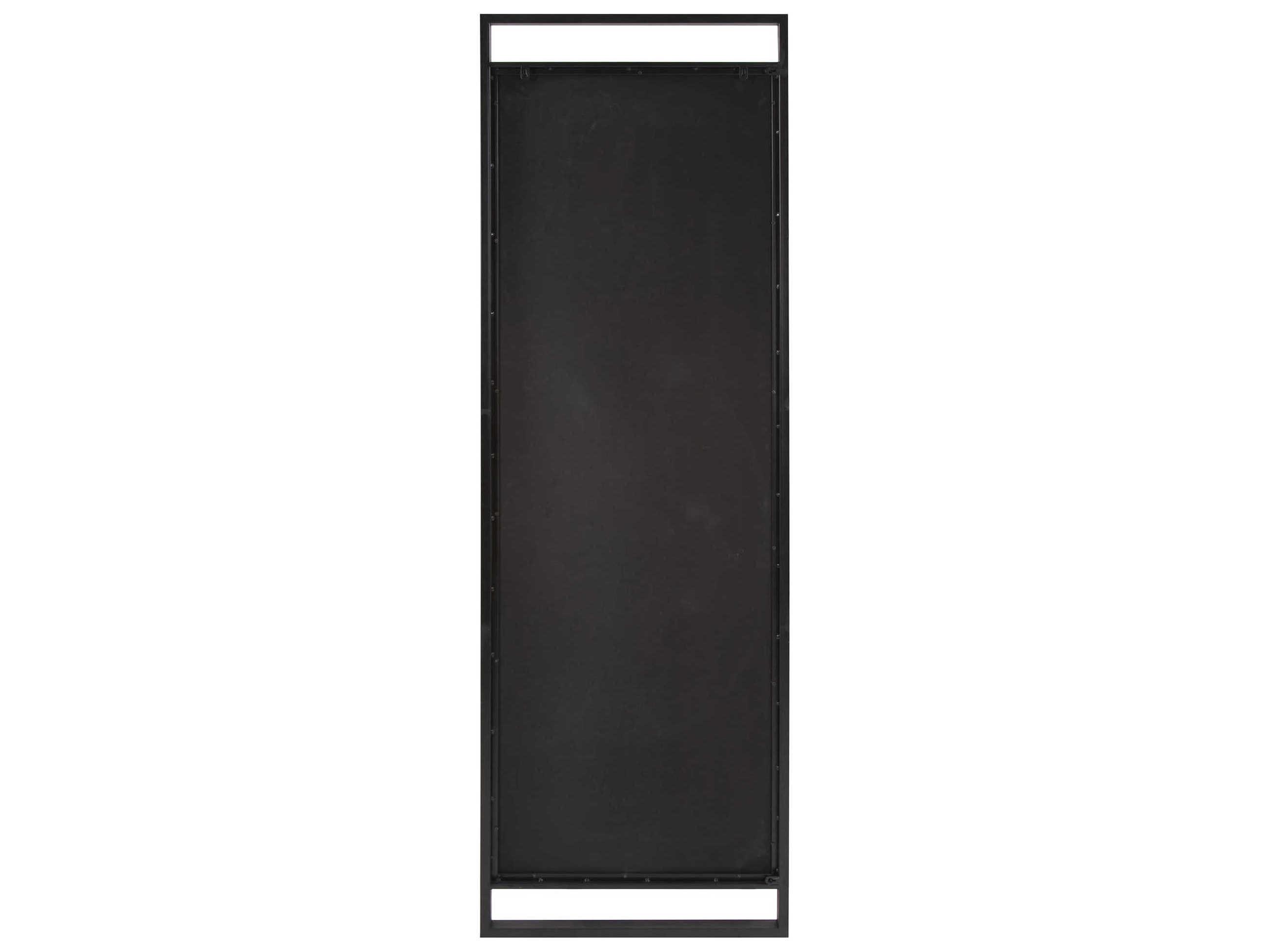 Howard Elliott Edison Graphite Rectangular Wall Mirror
