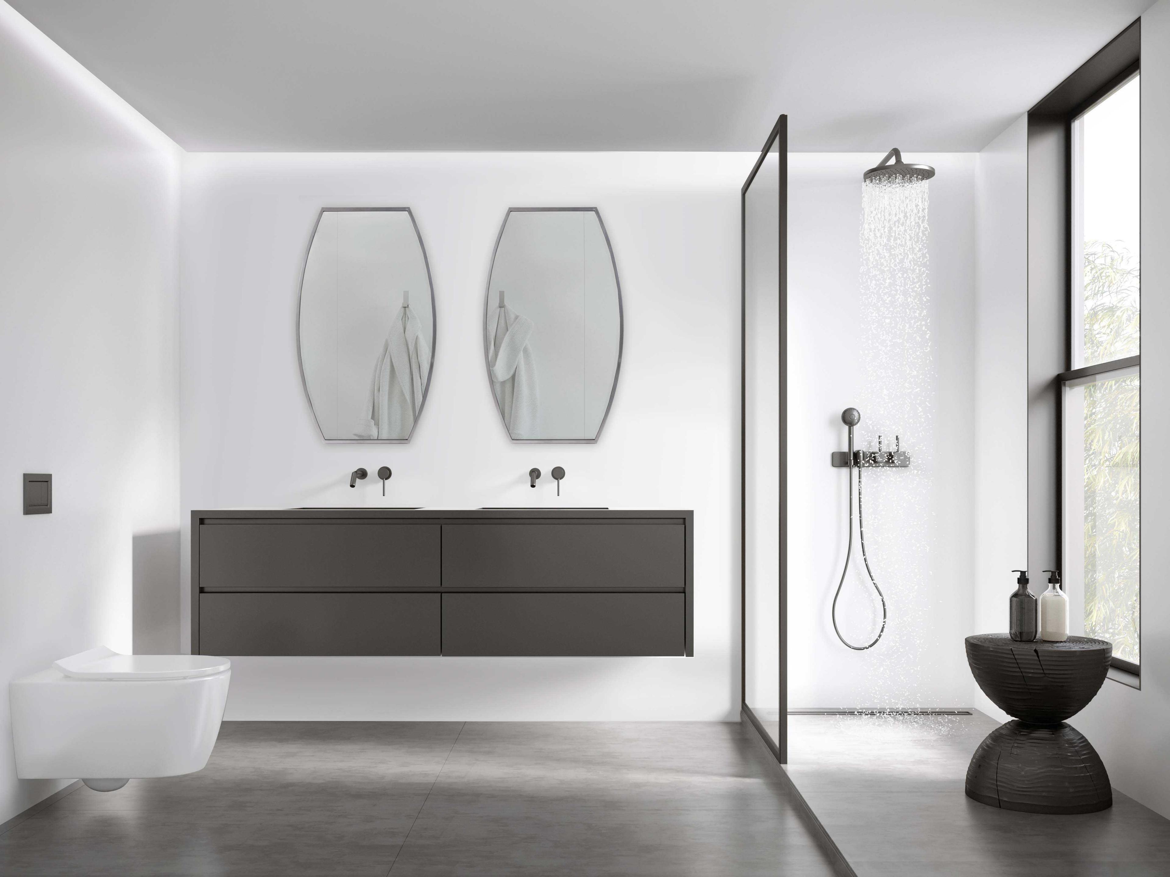 Howard Elliott Mathis Vintage Silver Wall Mirror