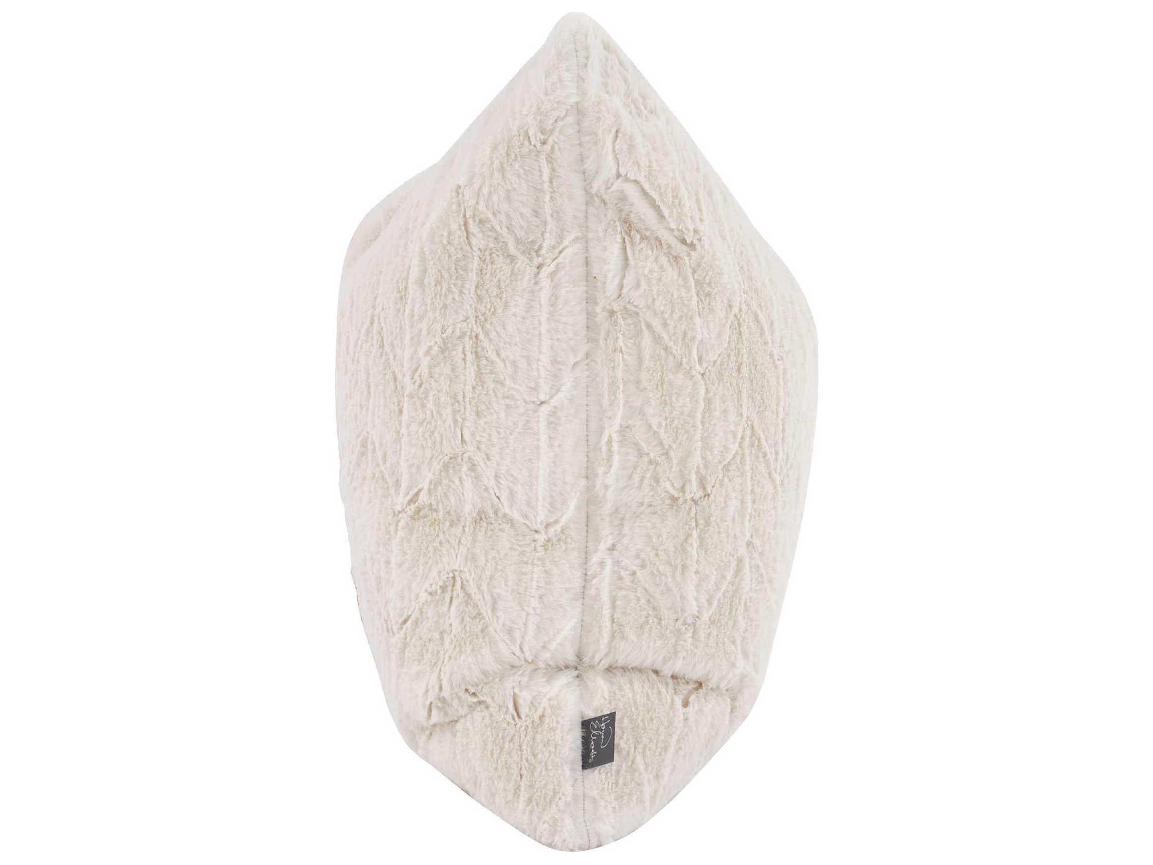 Howard Elliott Faux Fur Angora Natural 20" x 20" Pillow