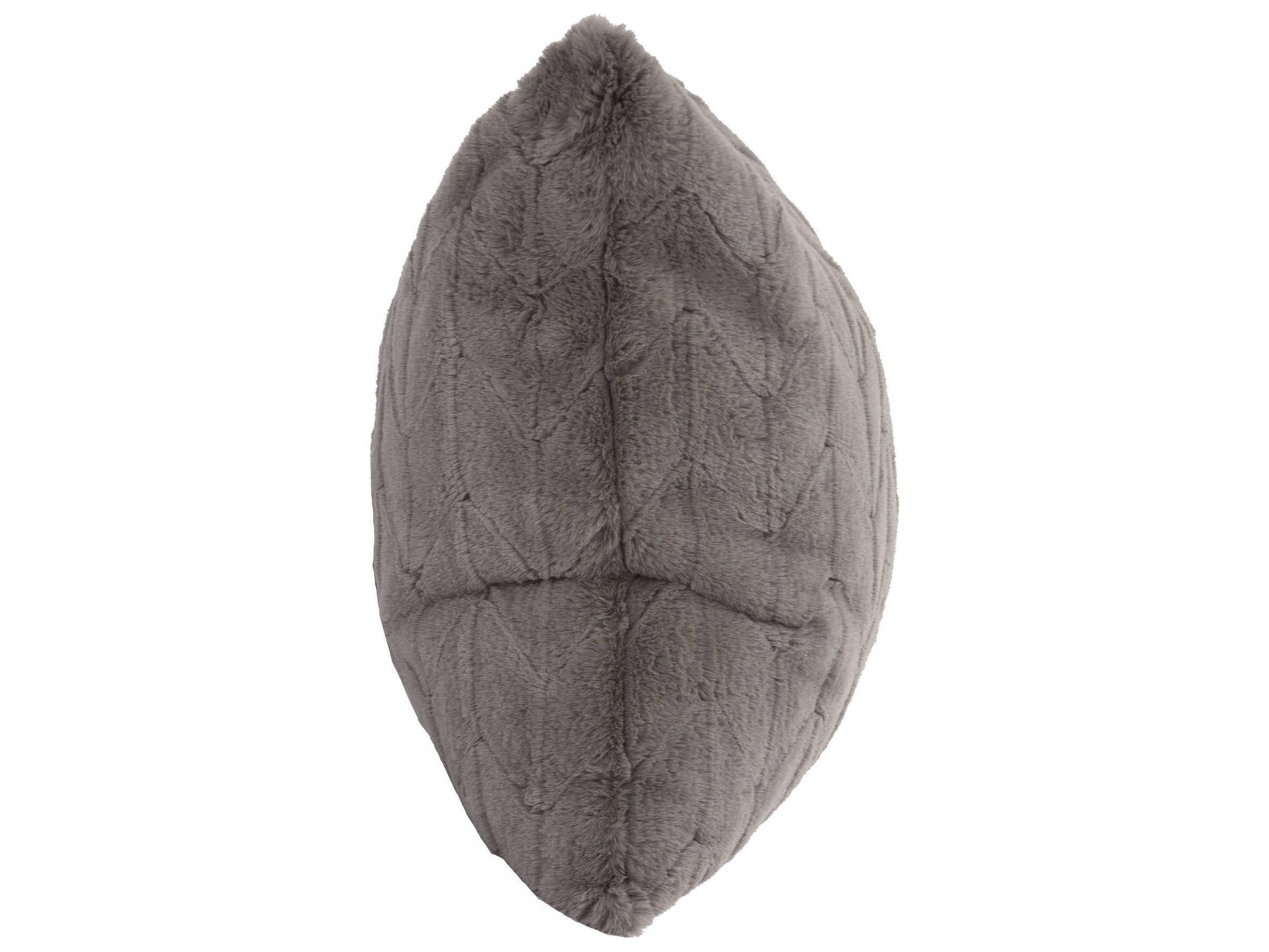 Howard Elliott Faux Fur Angora Stone 20" x 20" Pillow