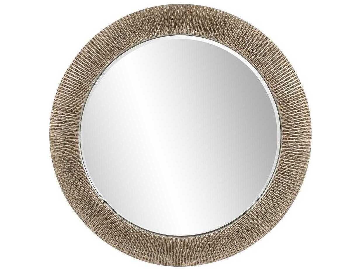 Howard Elliott Bergman Champagne Round Wall Mirror