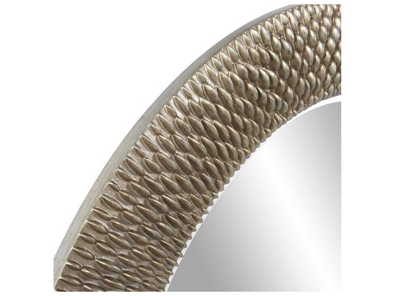 Howard Elliott Bergman Champagne Round Wall Mirror