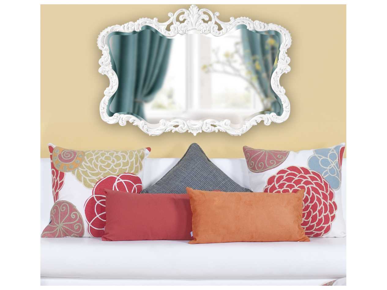 Howard Elliott Talida White Wall Mirror