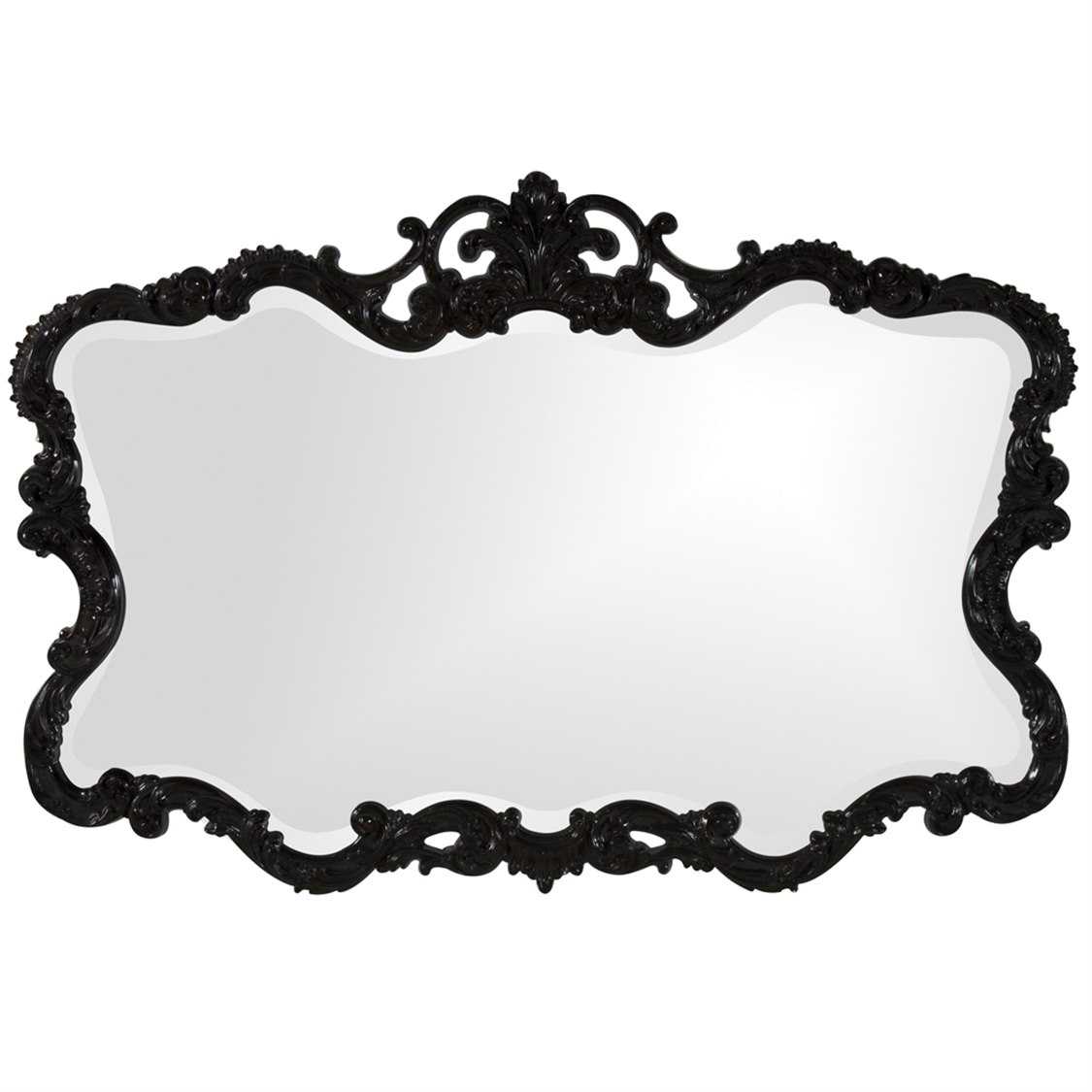 Howard Elliott Talida Black Wall Mirror