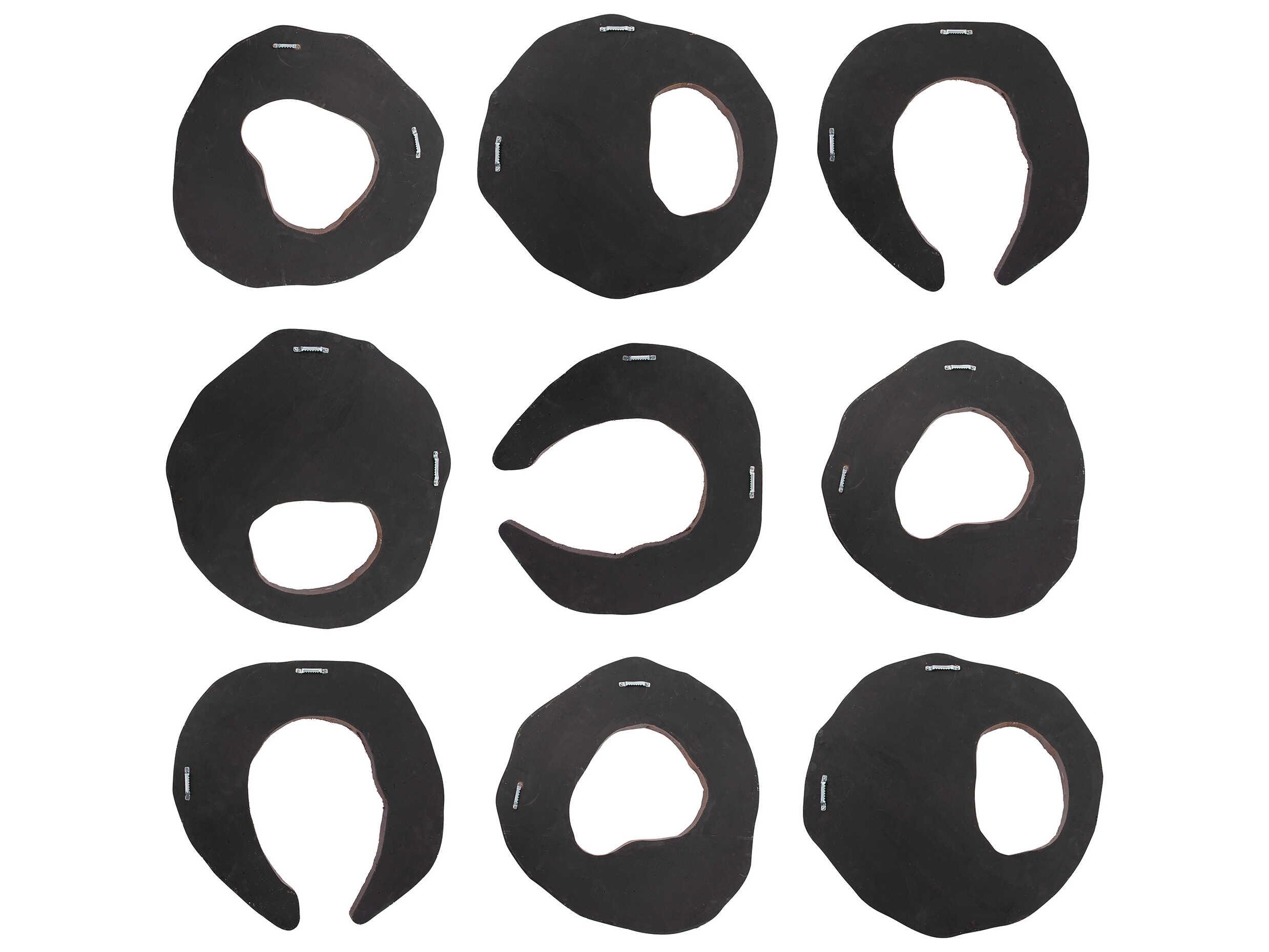 Howard Elliott Abstract Wooden Trunk Art Set of 9