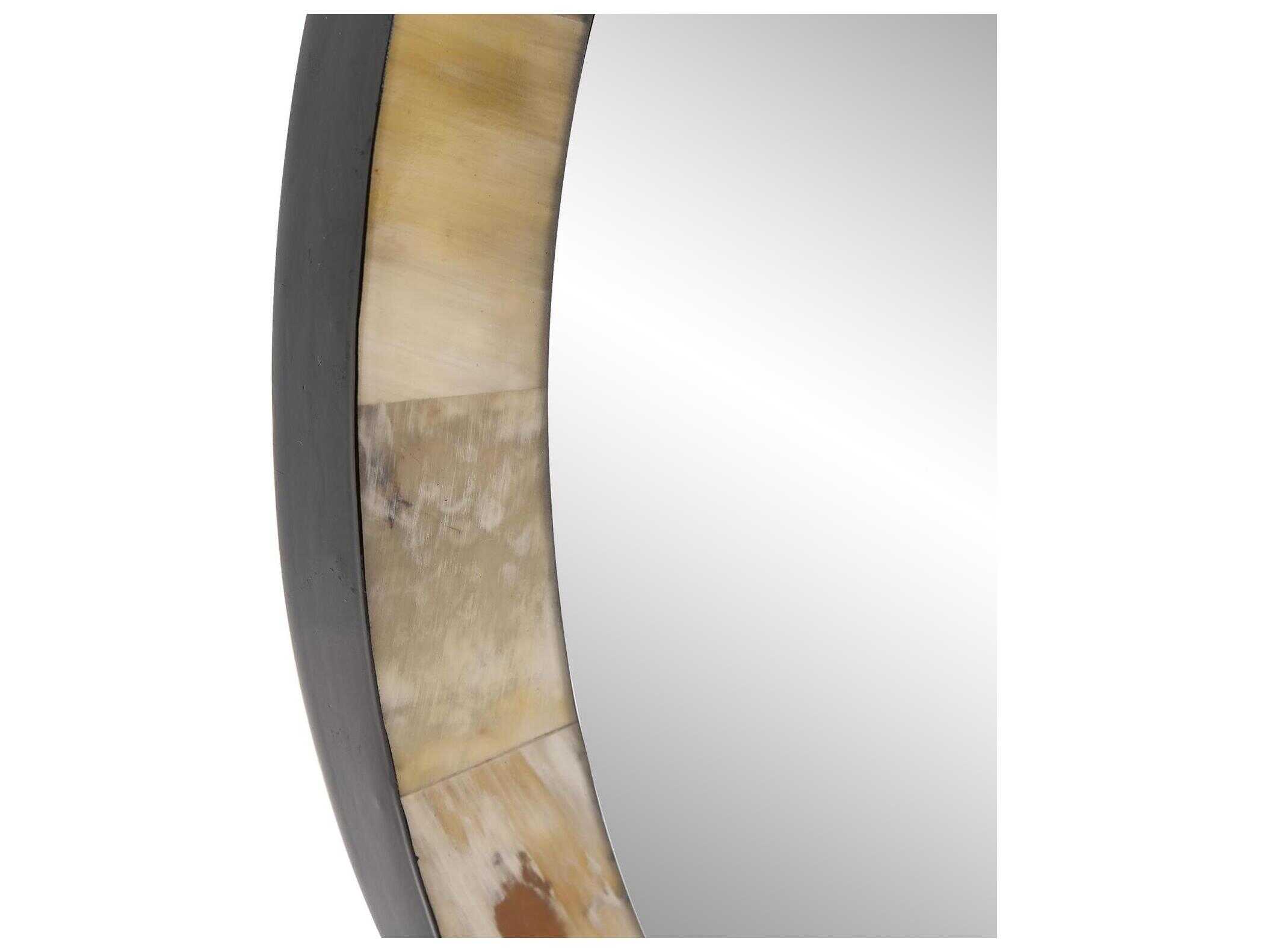 Howard Elliott Godfrey Natural Round Wall Mirror
