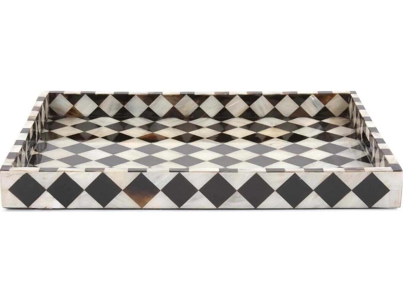 Howard Elliott Julianna Black Pearl Serving Tray